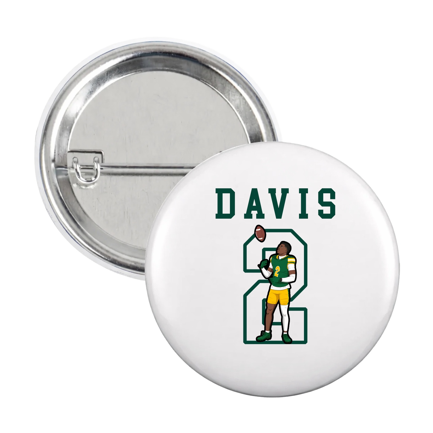 Game Day Button — Shirsey in White