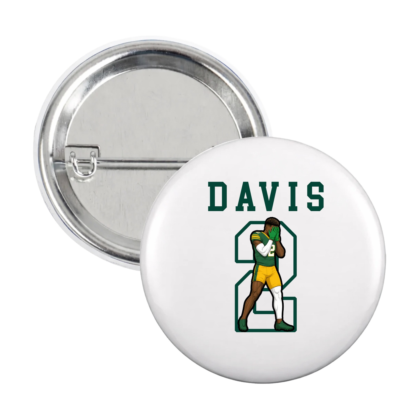 Game Day Button — Shirsey in White