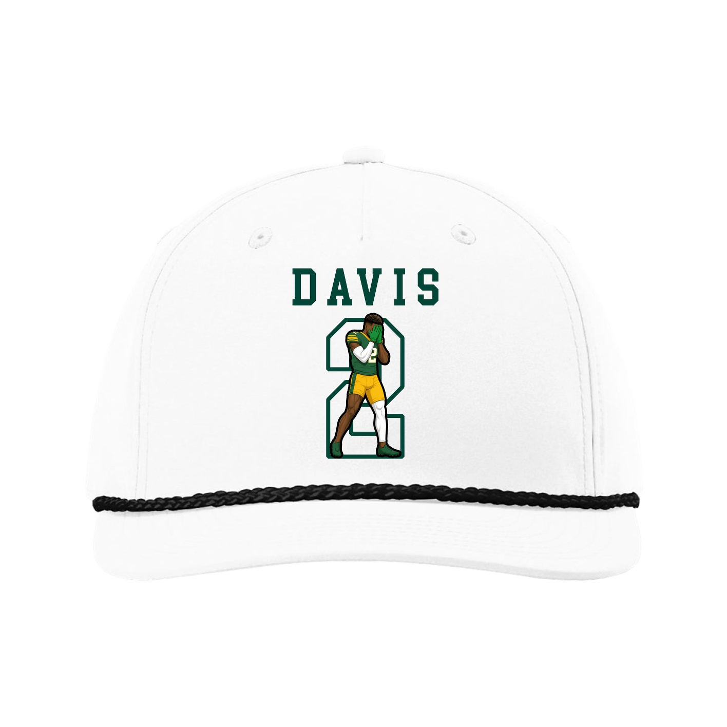 Five-Panel Classic Rope Cap — Shirsey in White