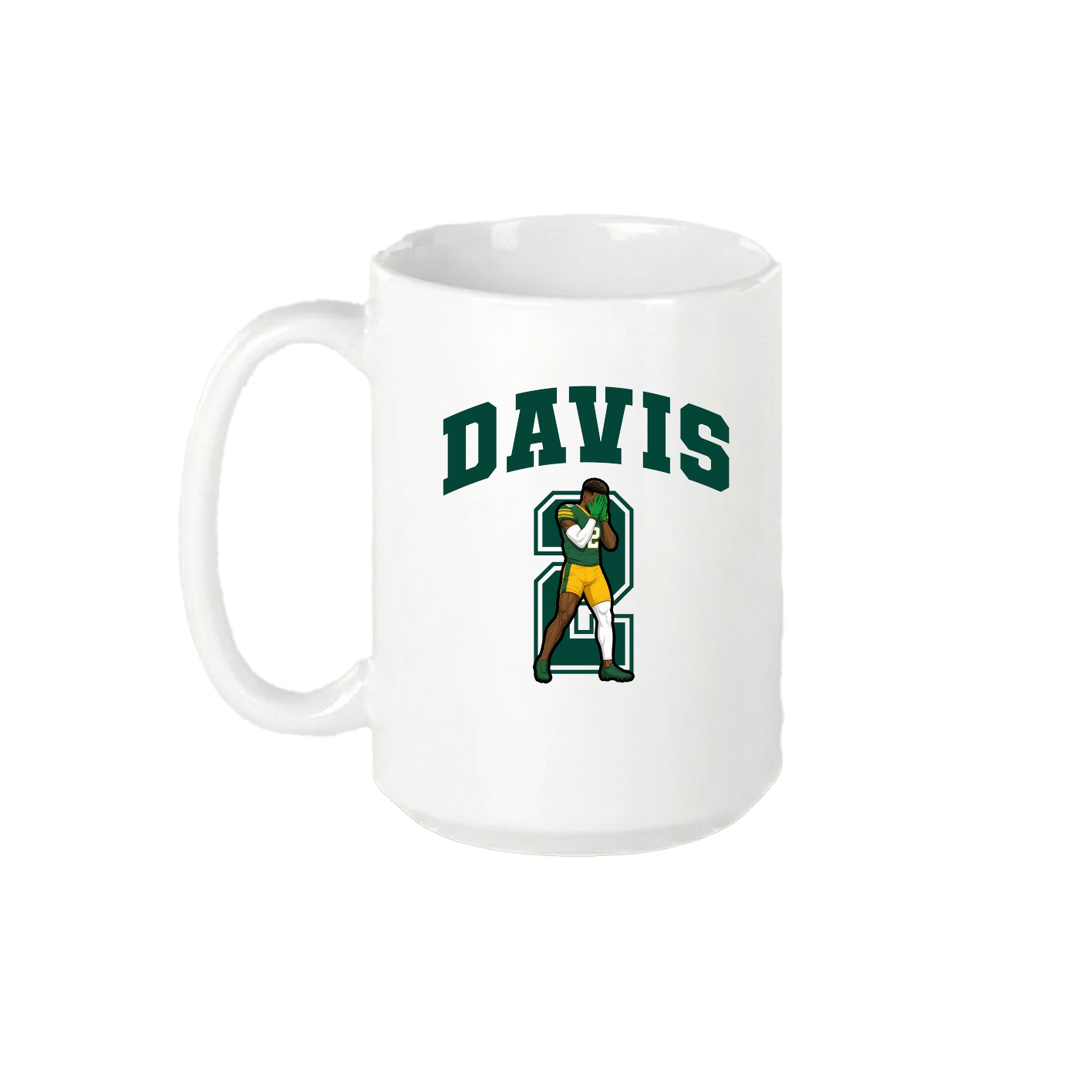 15oz Coffee Mug — Number in White
