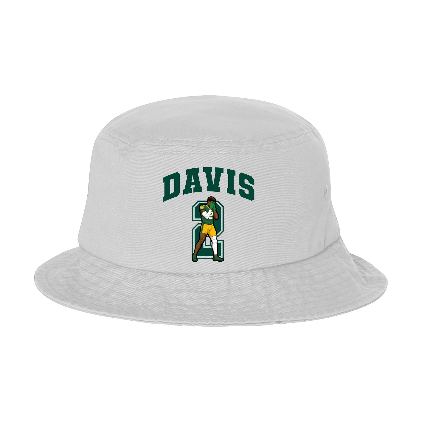 Bucket Cap — Number in White