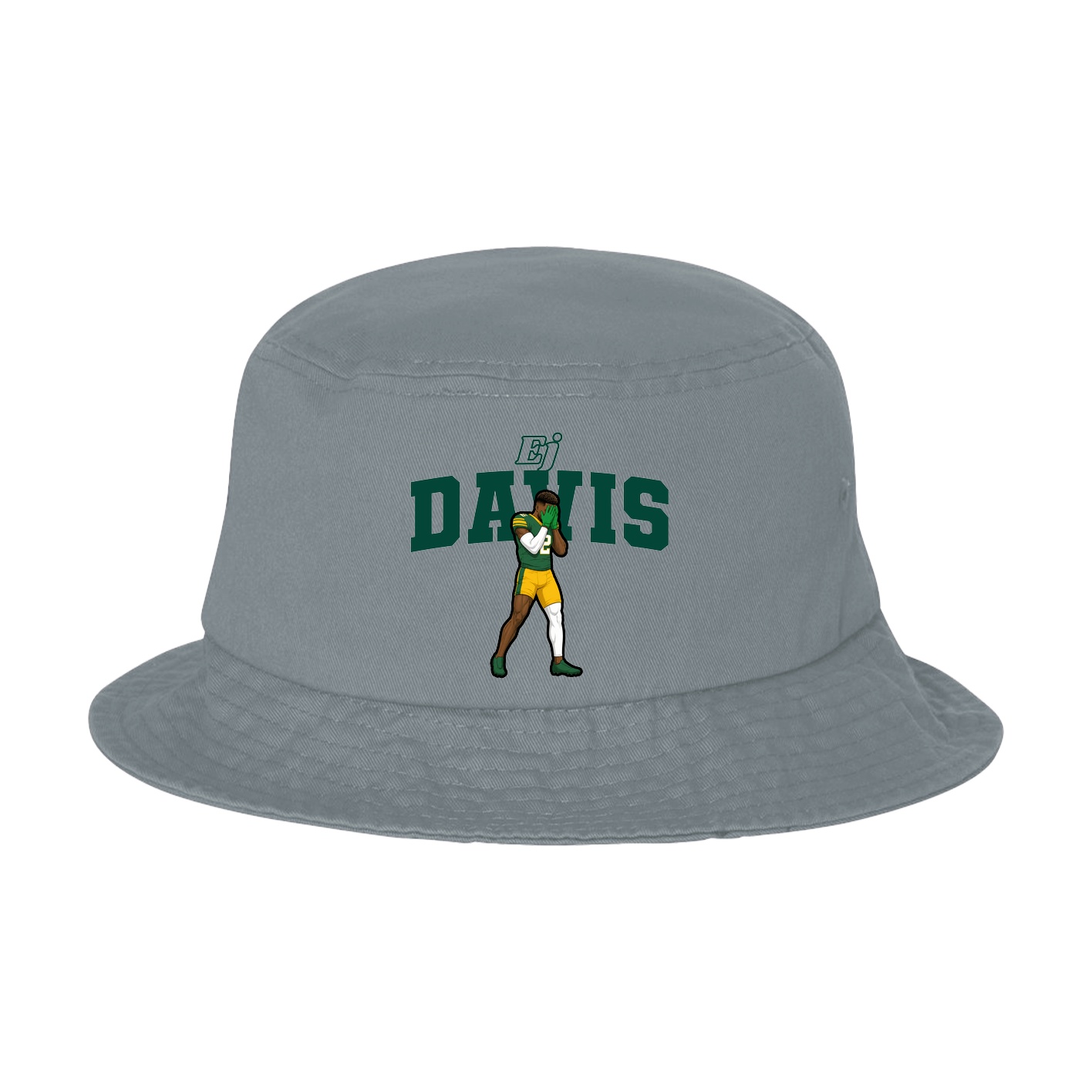 Bucket Cap — Name Arch in Grey