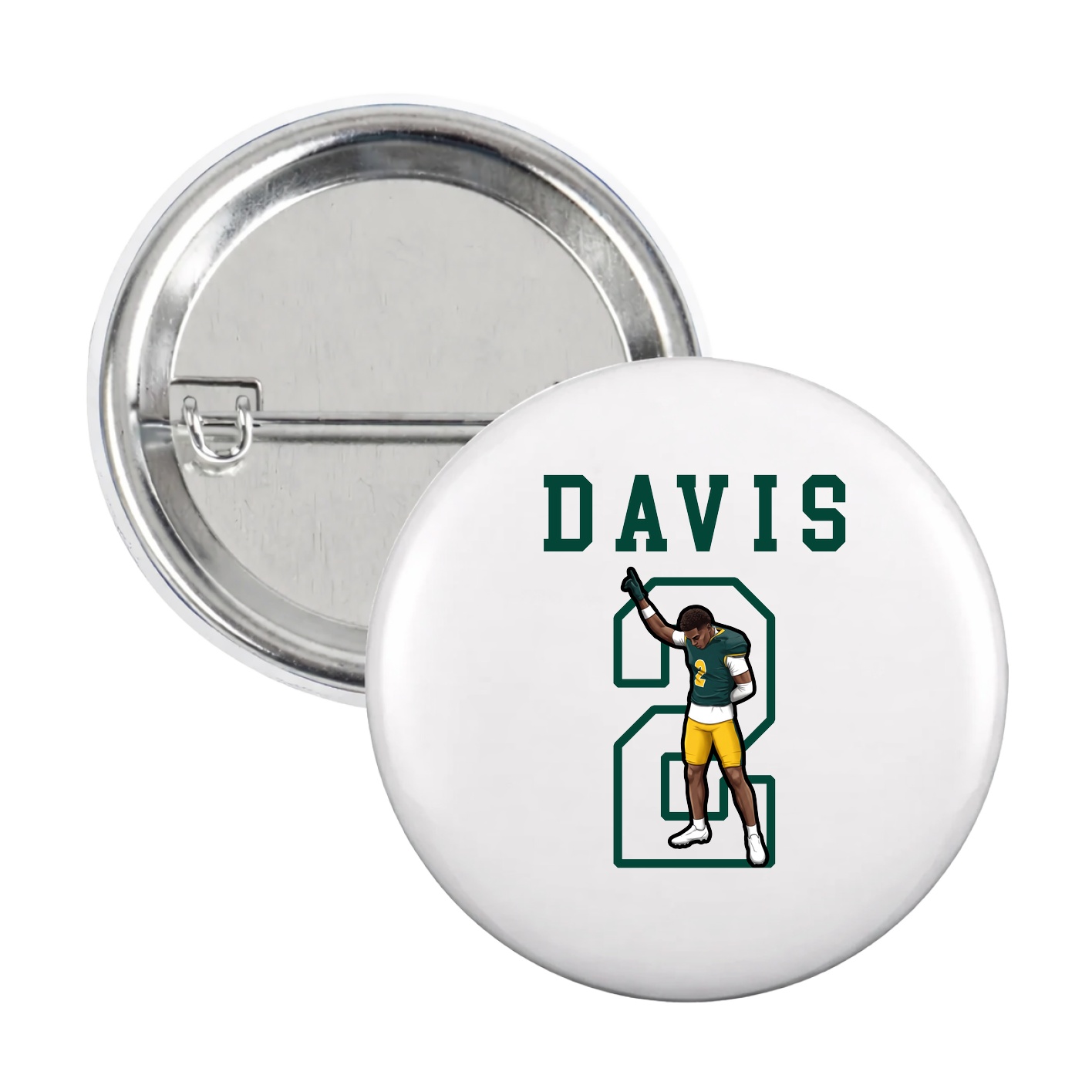Game Day Button — Shirsey in White