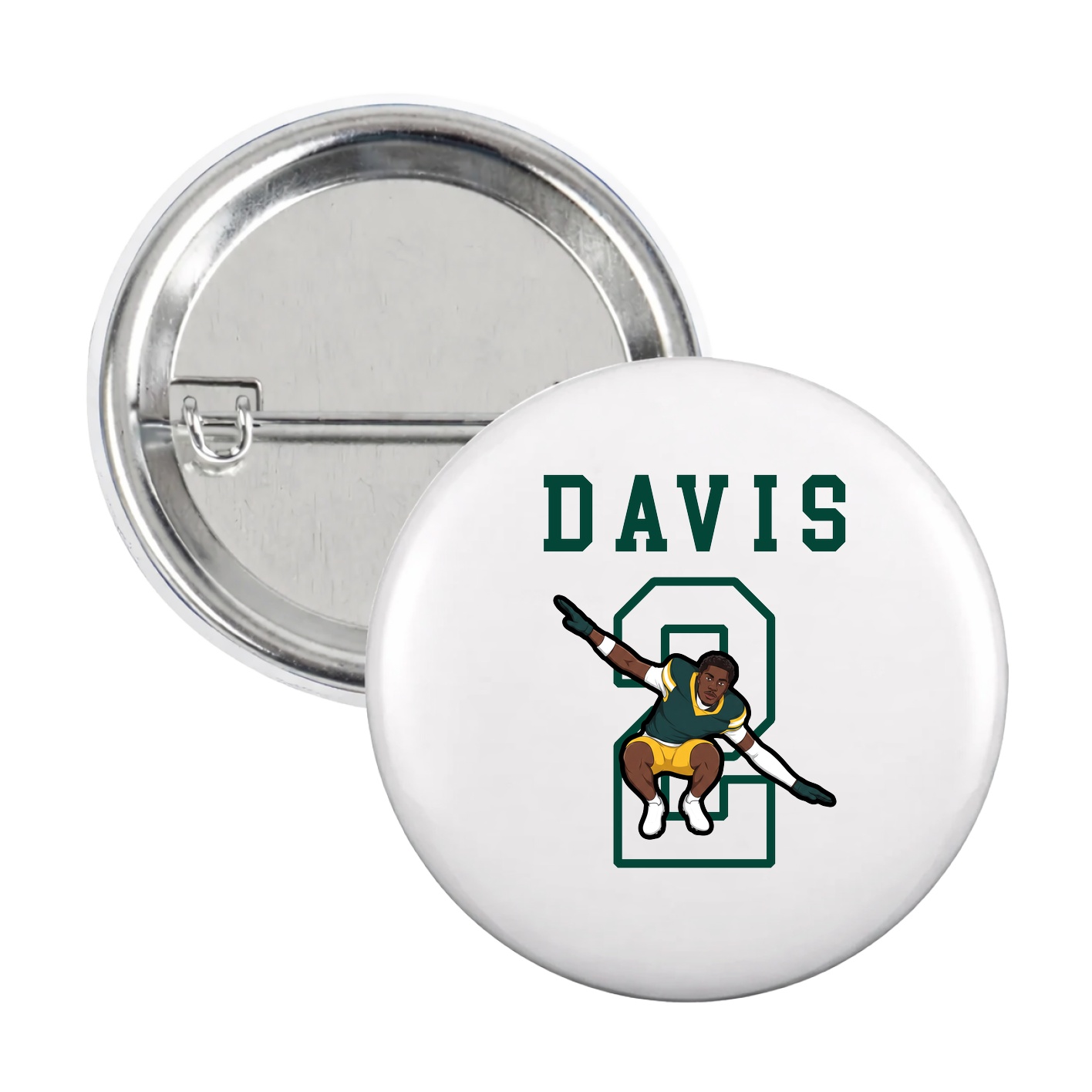 Game Day Button — Shirsey in White