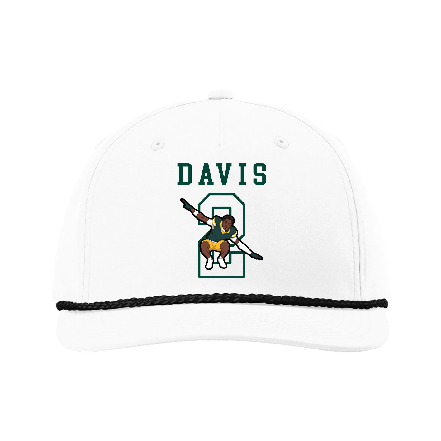 Five-Panel Classic Rope Cap — Shirsey in White