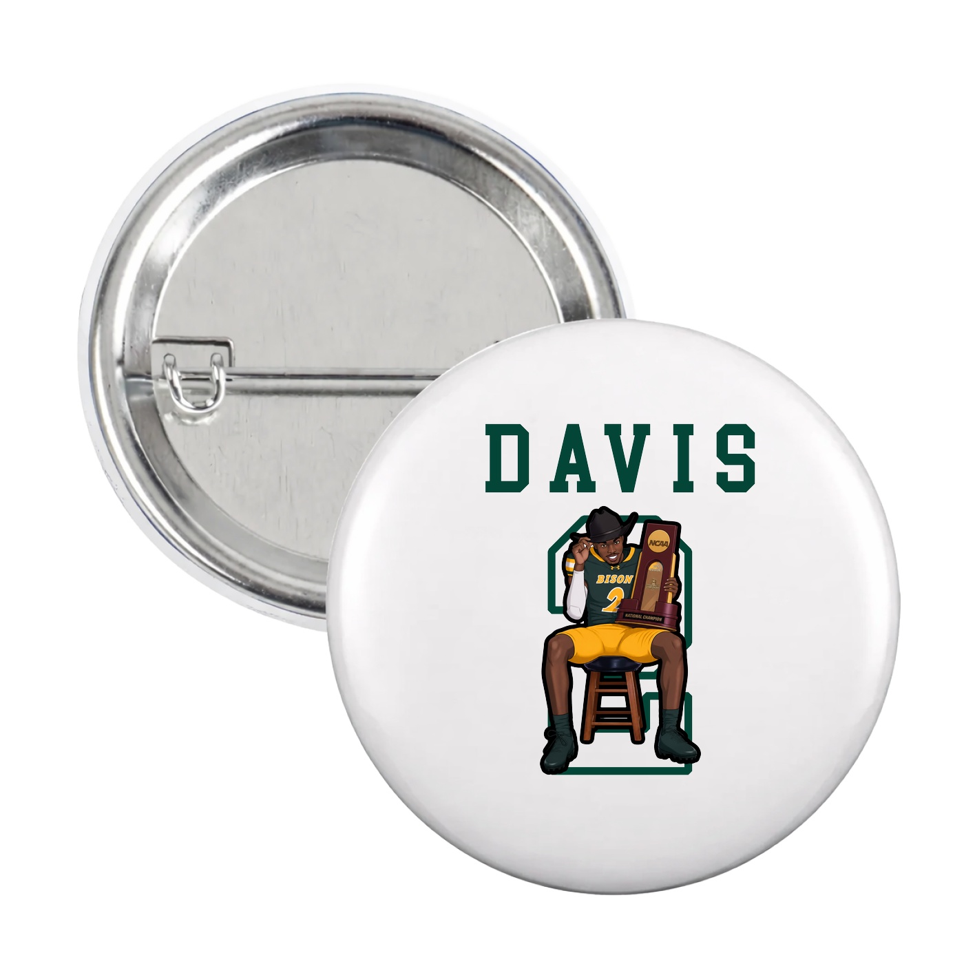Game Day Button — Shirsey in White