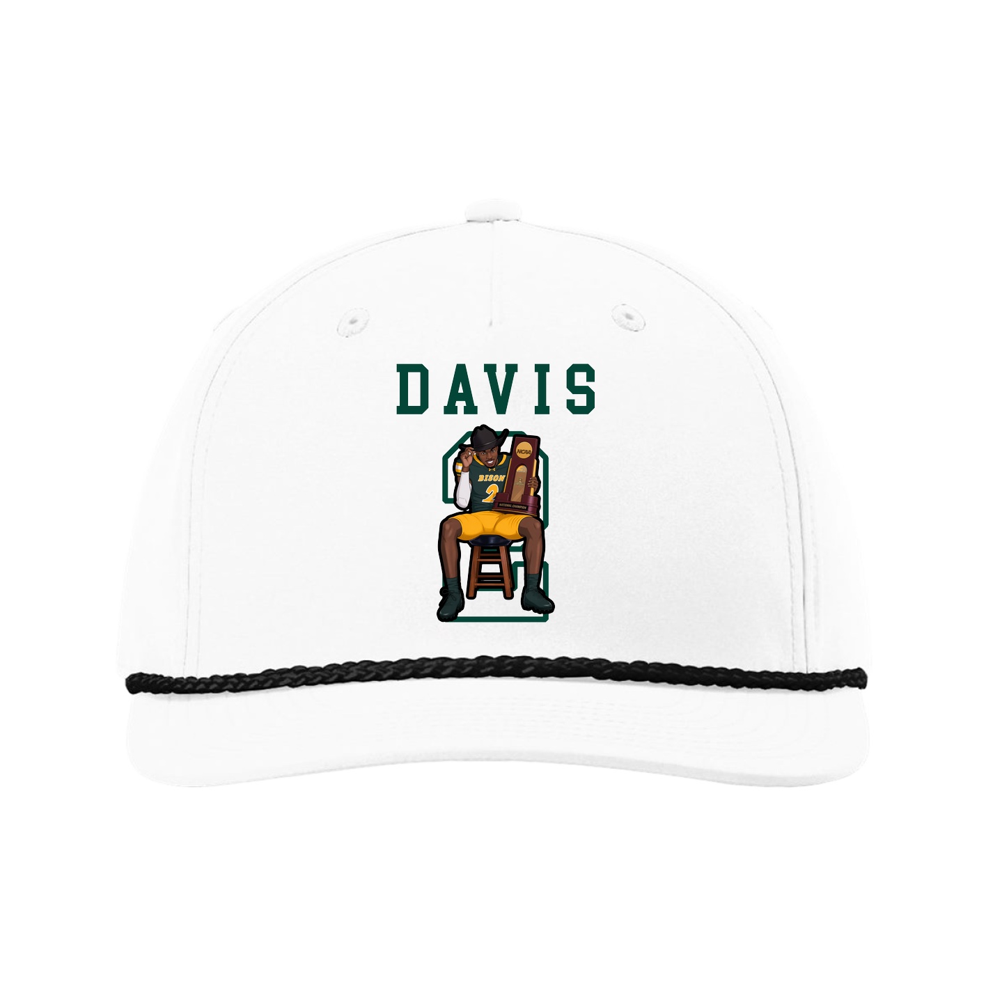 Five-Panel Classic Rope Cap — Shirsey in White