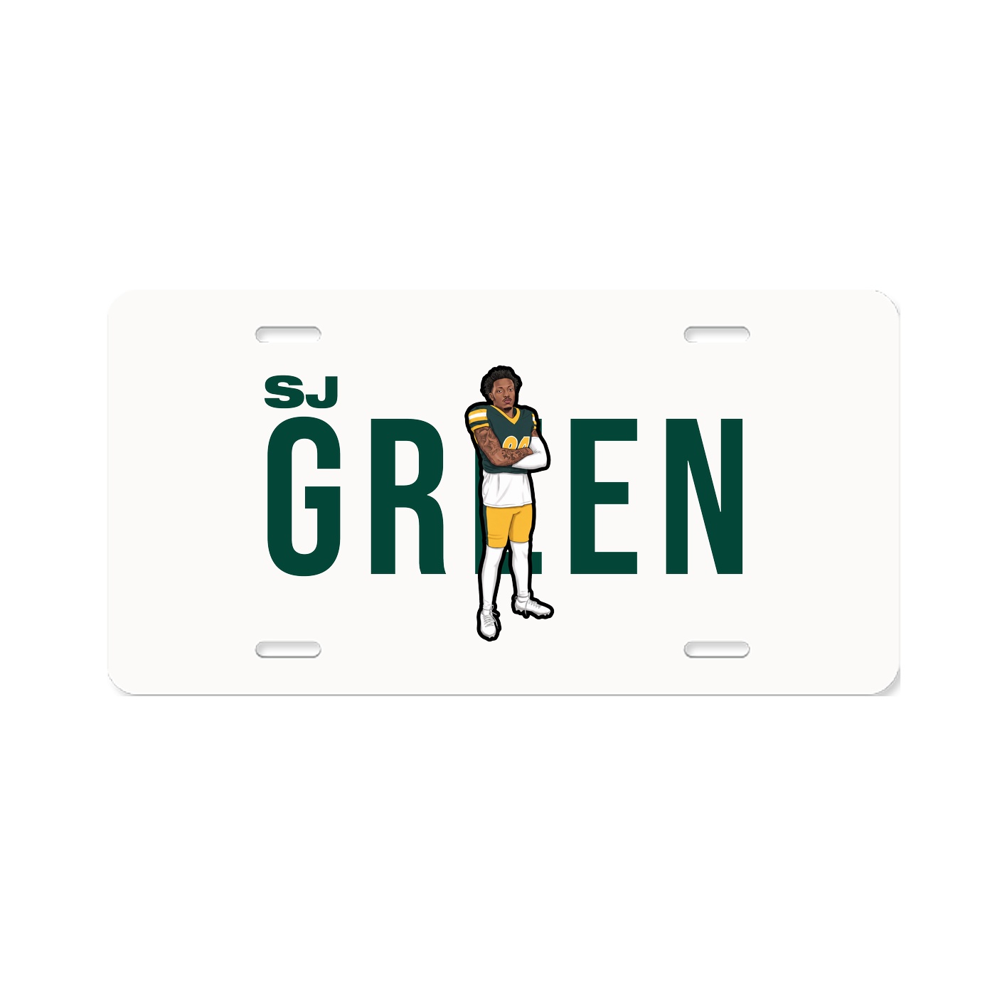 License Plate — Player Name in Classic