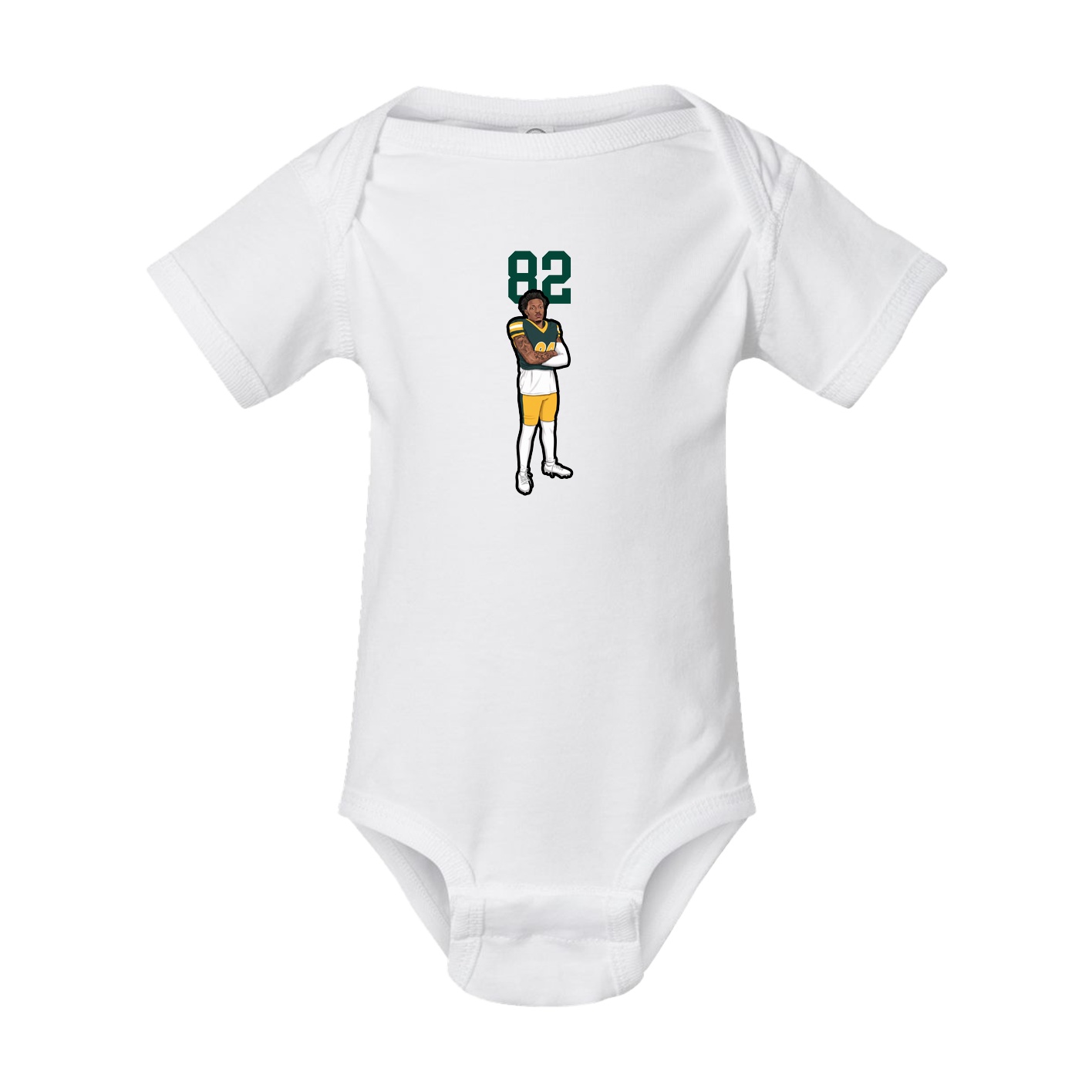 Baby Onesie — Number Top in White