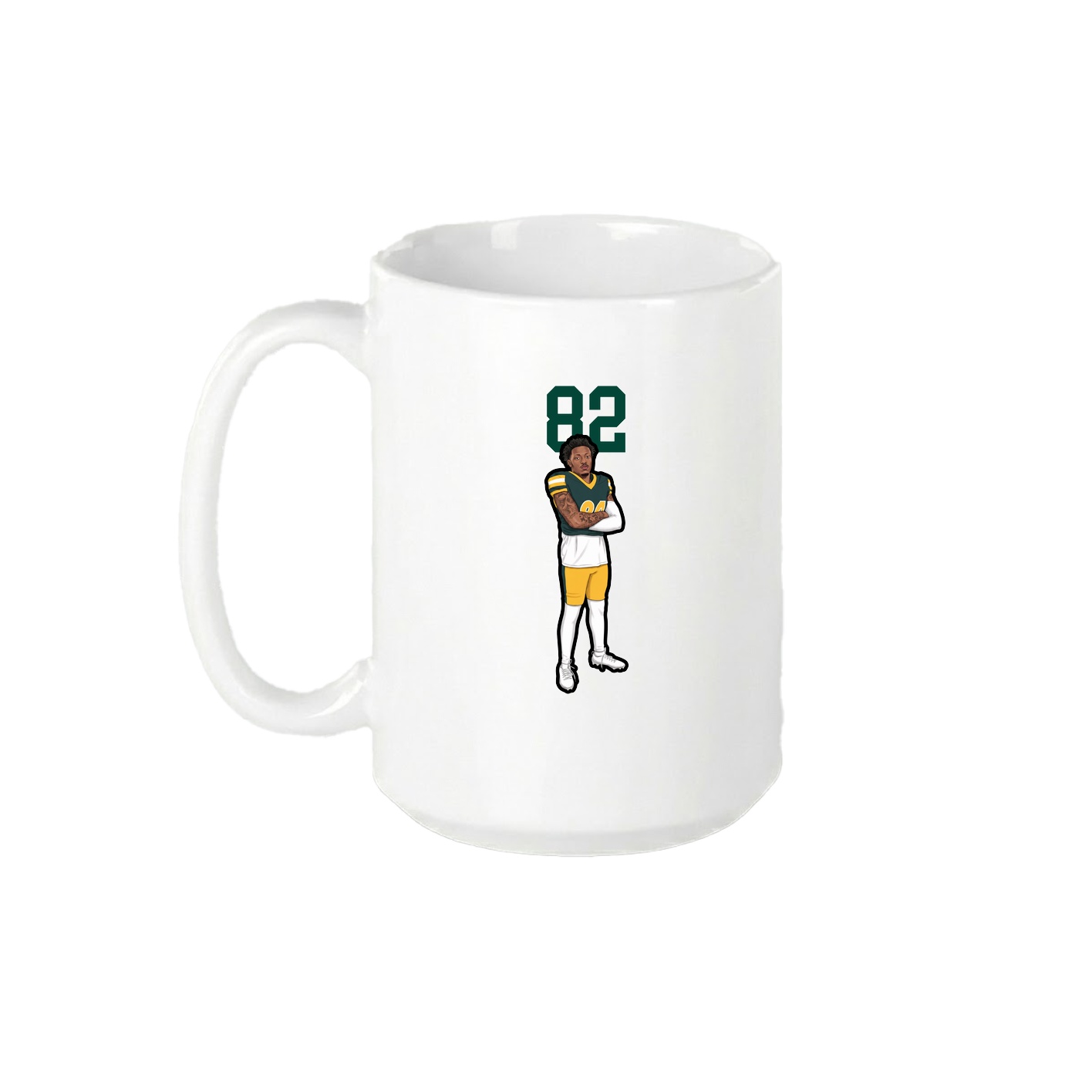 15oz Coffee Mug — Number Top in White