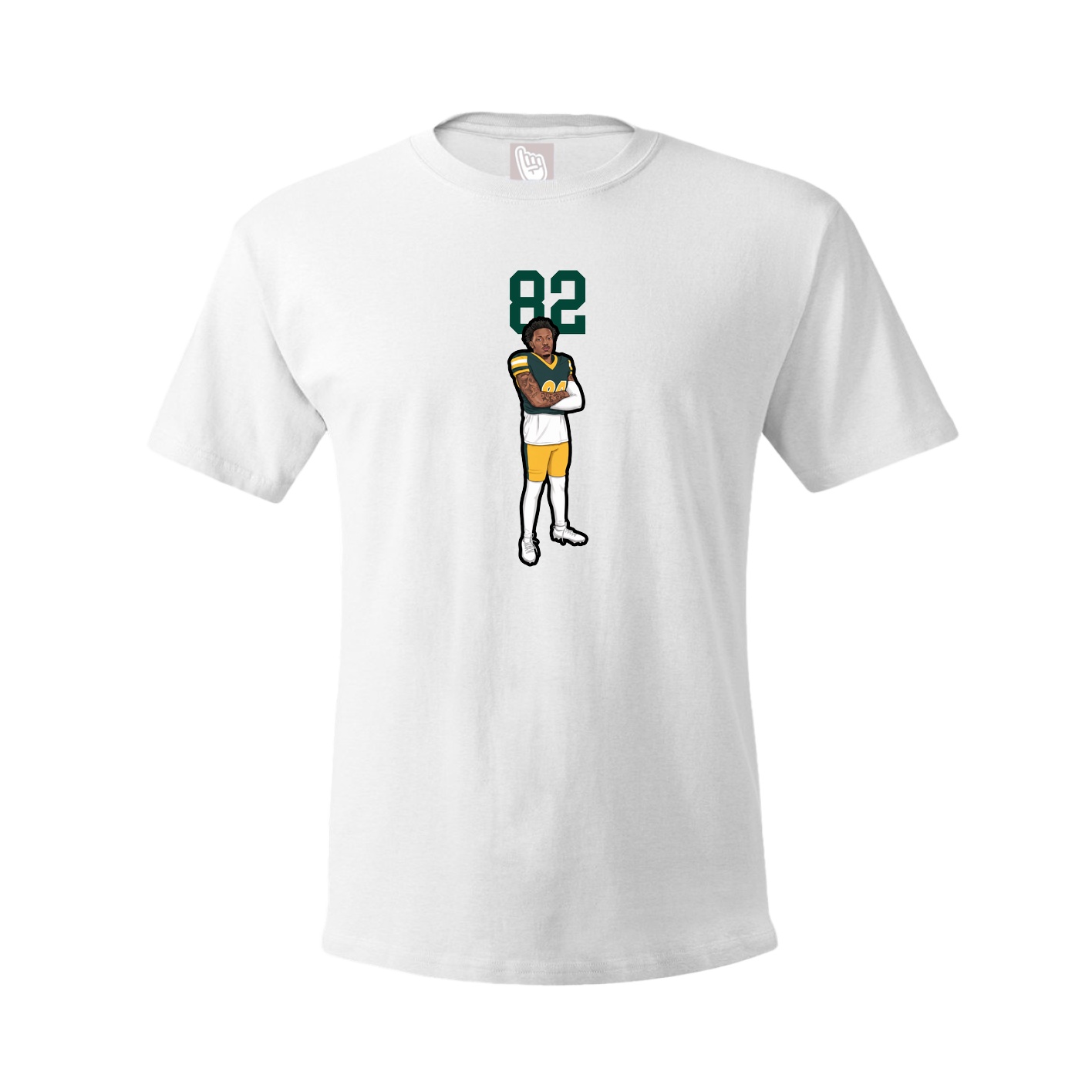 Youth Tee — Number Top in White