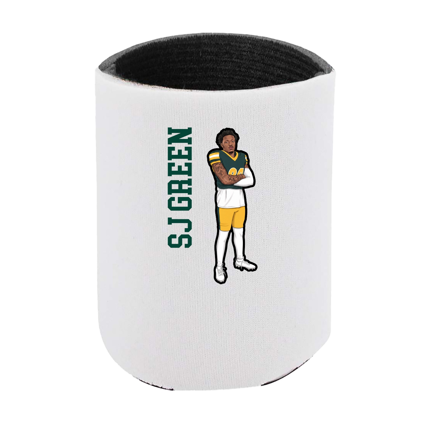 Can Holder — Name Vertical in White
