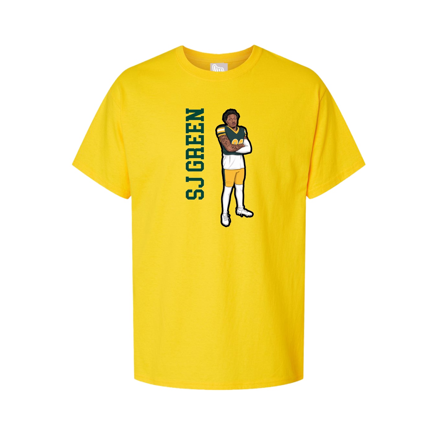 Tee — Name Vertical in Gold