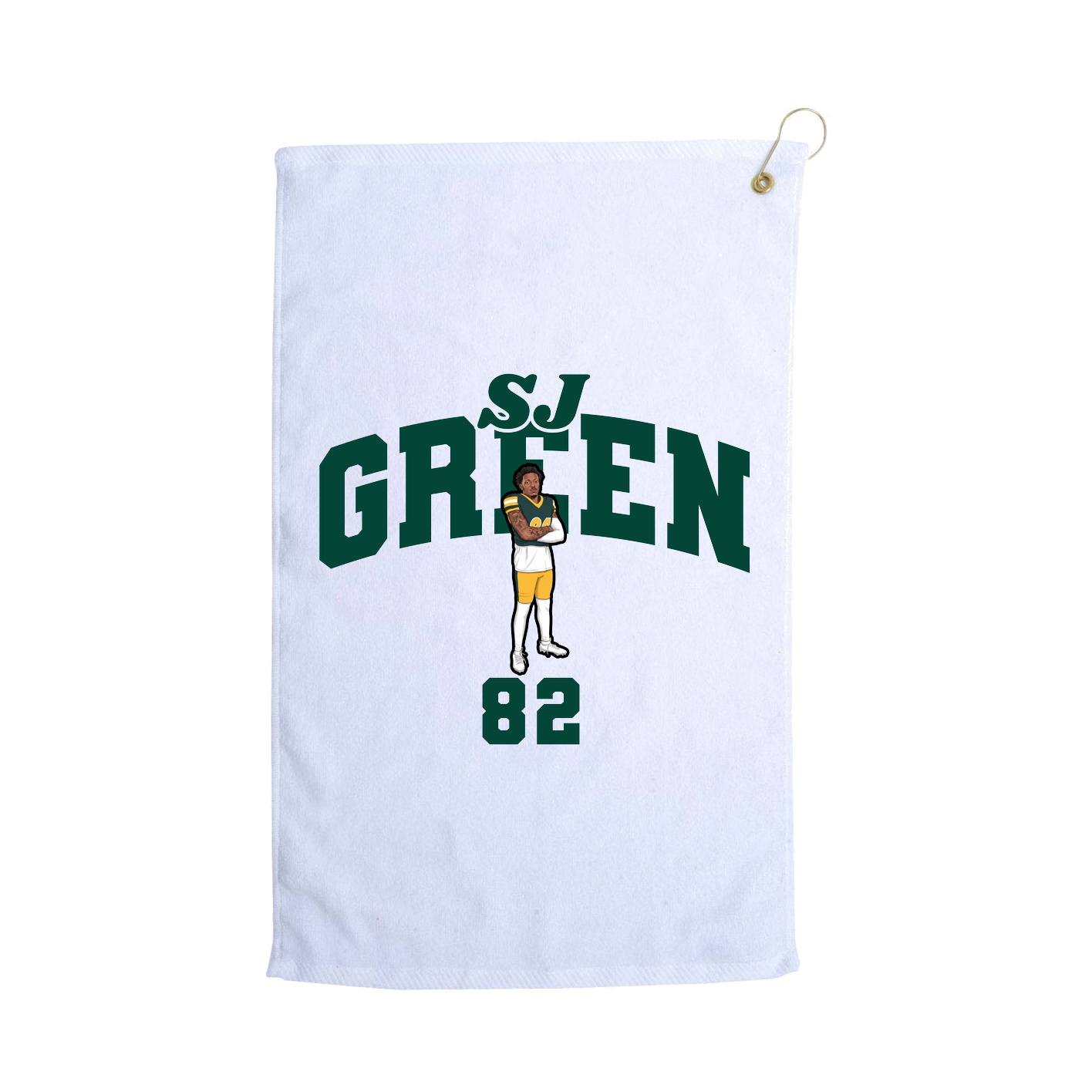 Golf Towel — Signature Arch in White