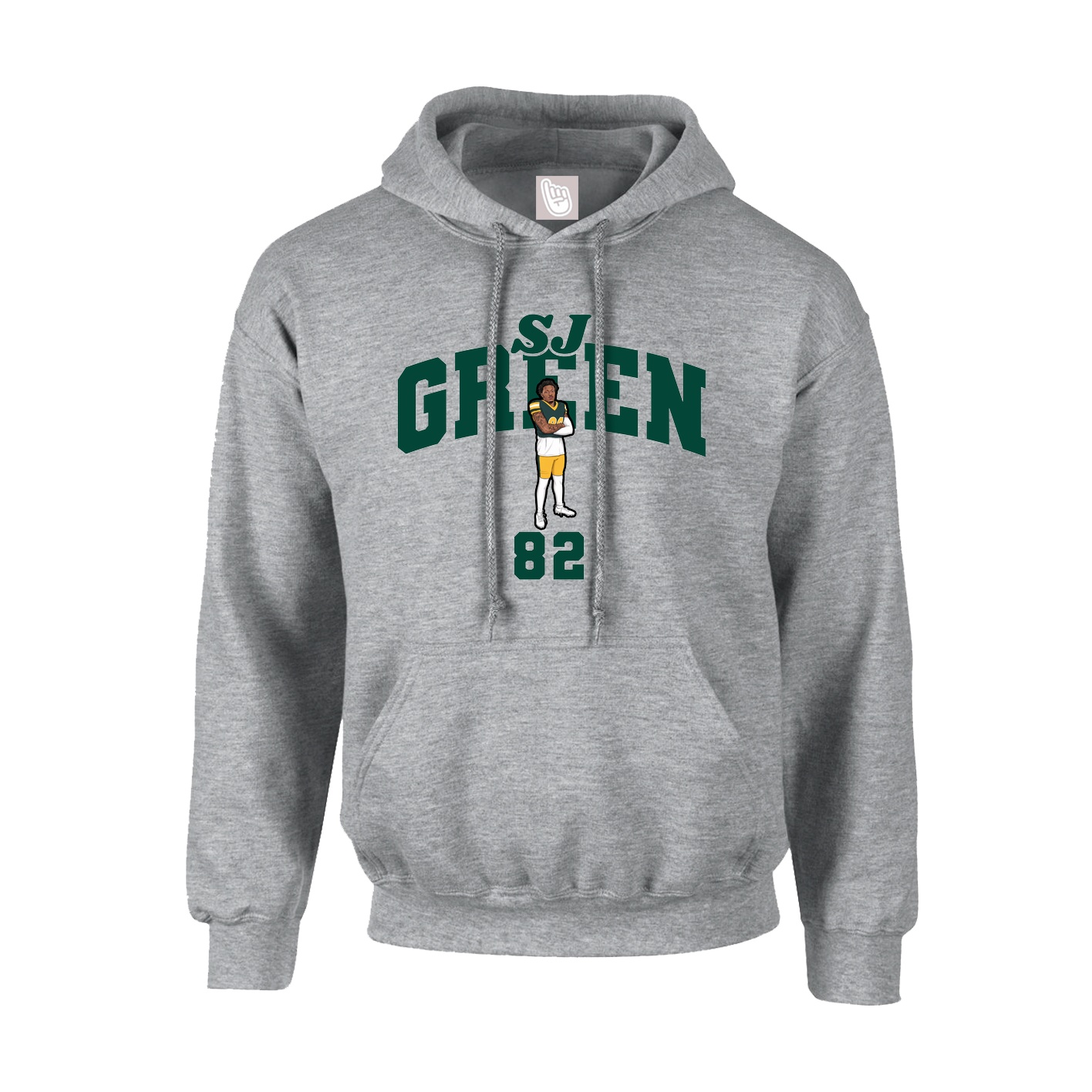 Youth Hoodie — Signature Arch in Grey