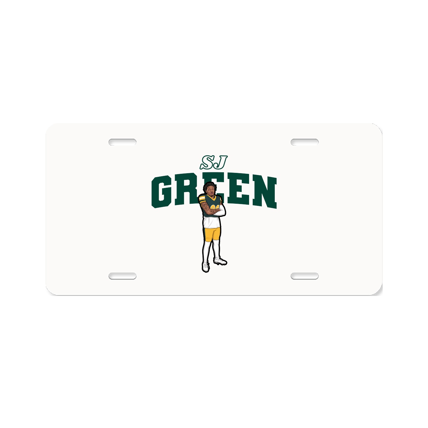 License Plate — Name Arch in Classic