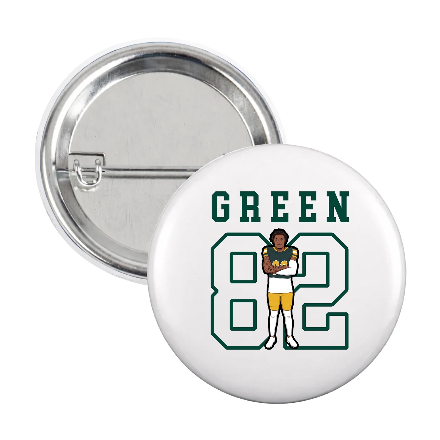Game Day Button — Shirsey in White