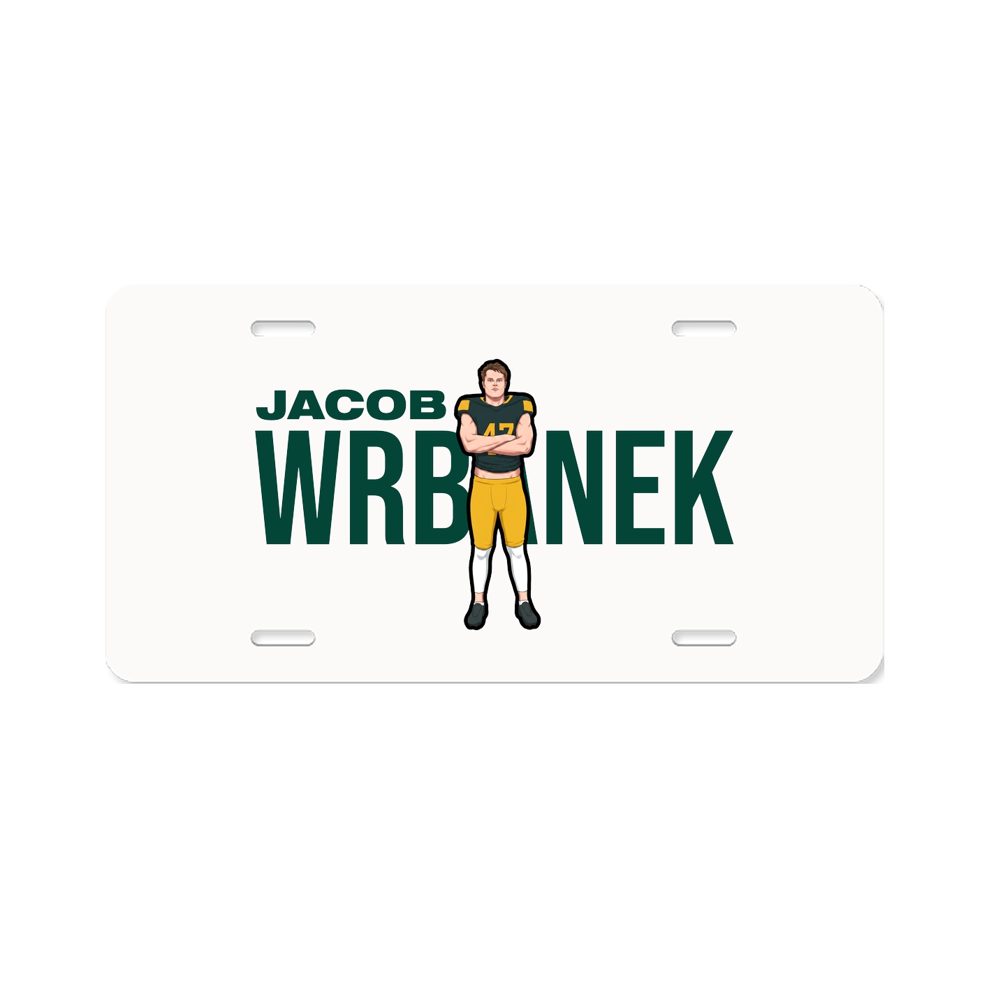 License Plate — Player Name in Classic