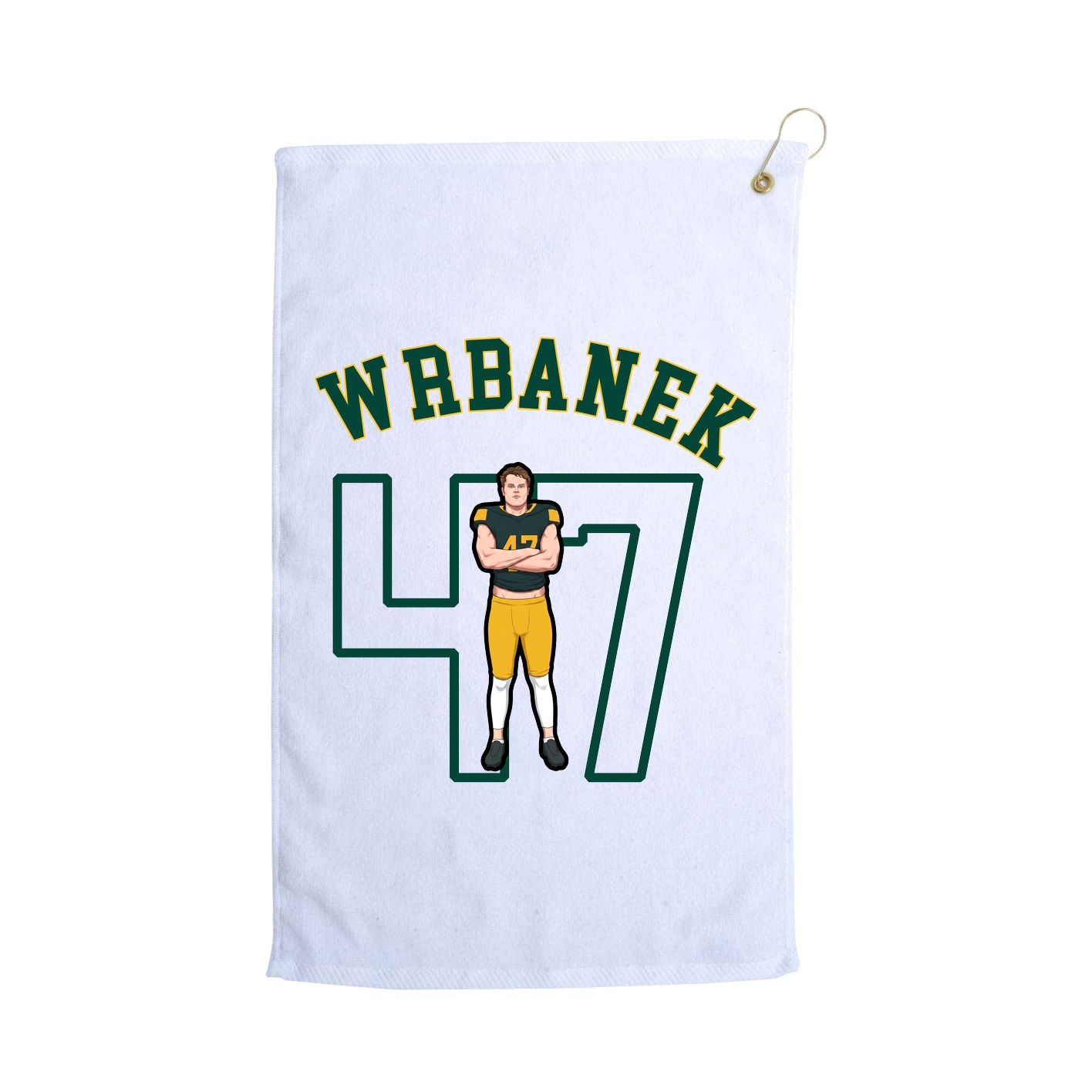 Golf Towel — Shirsey Arch in White