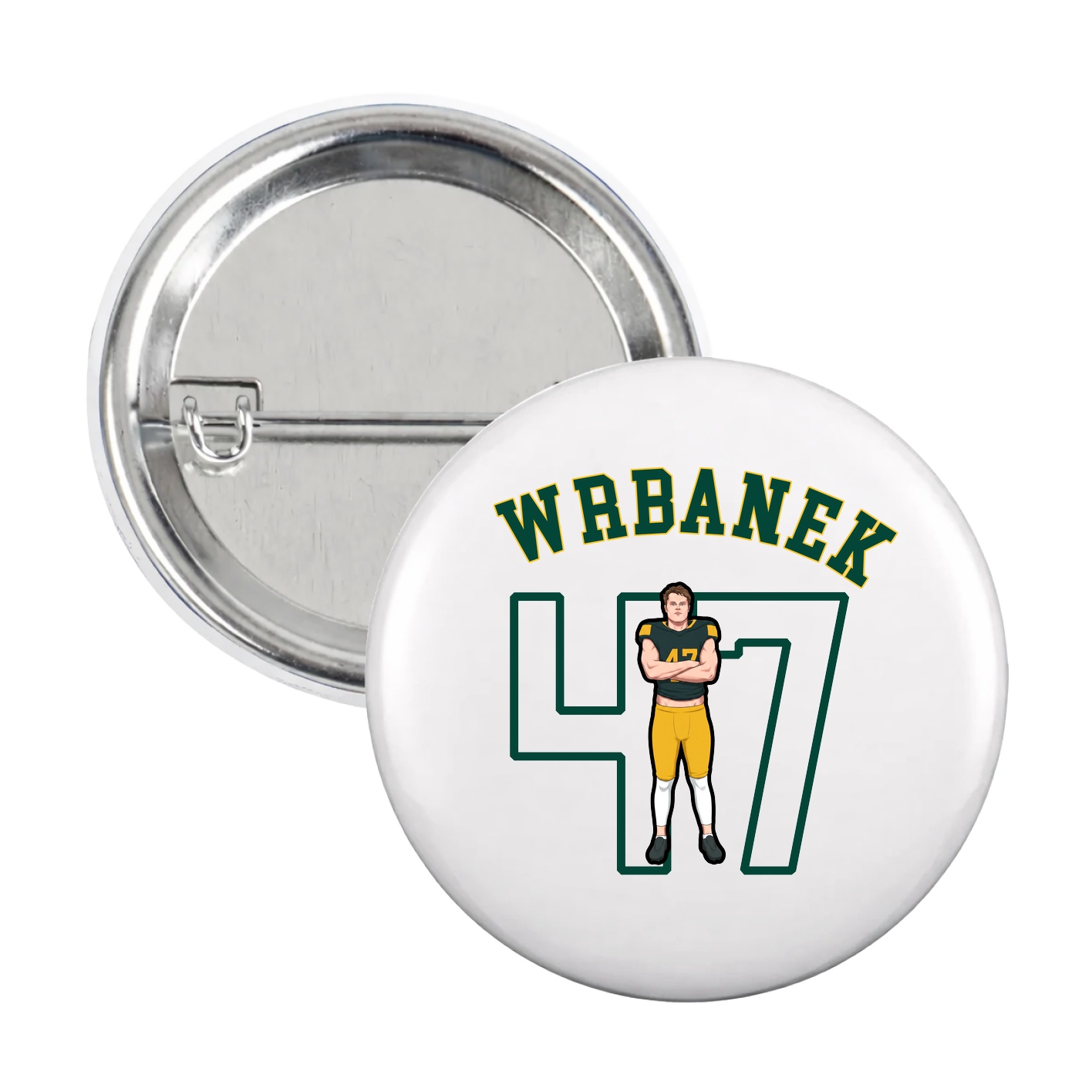 Game Day Button — Shirsey Arch in White
