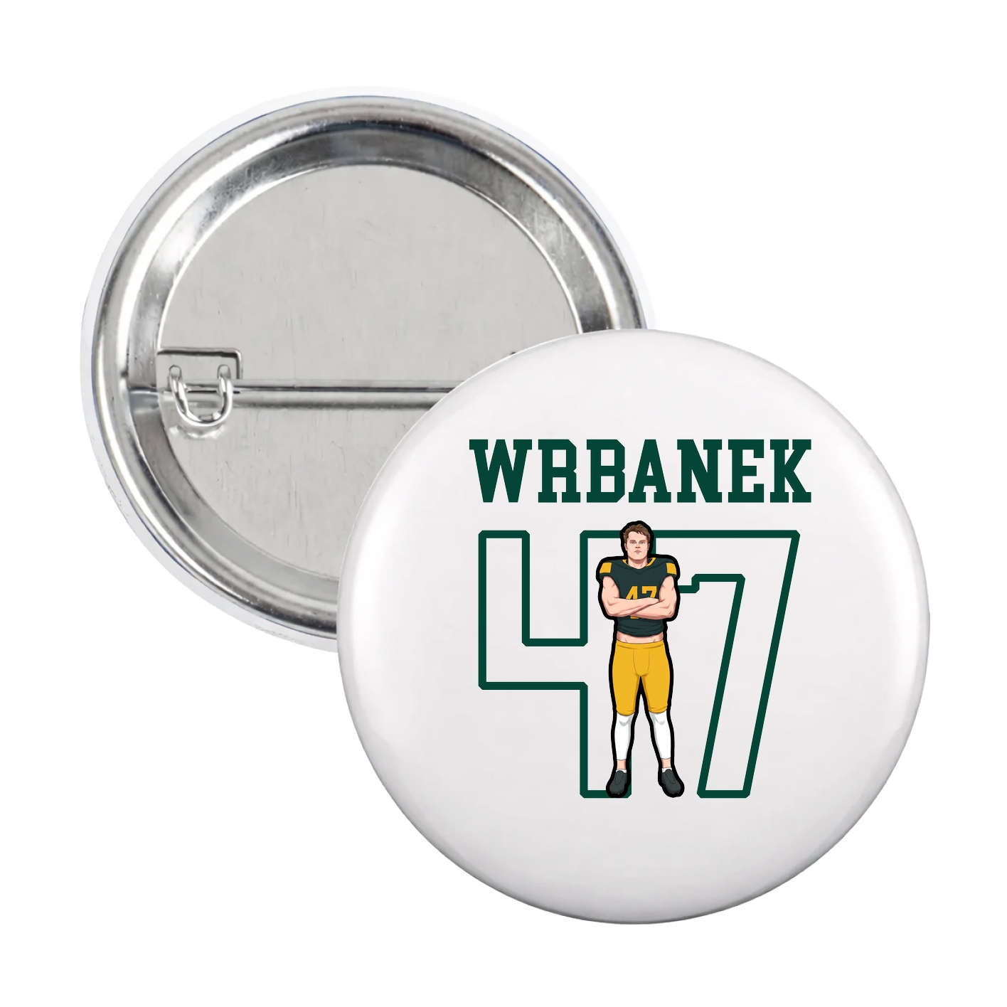 Game Day Button — Shirsey in White