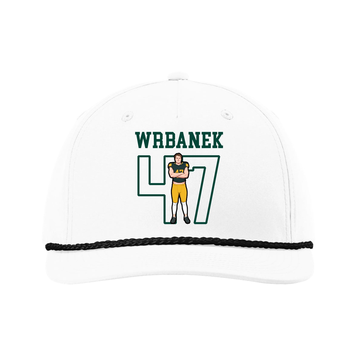 Five-Panel Classic Rope Cap — Shirsey in White