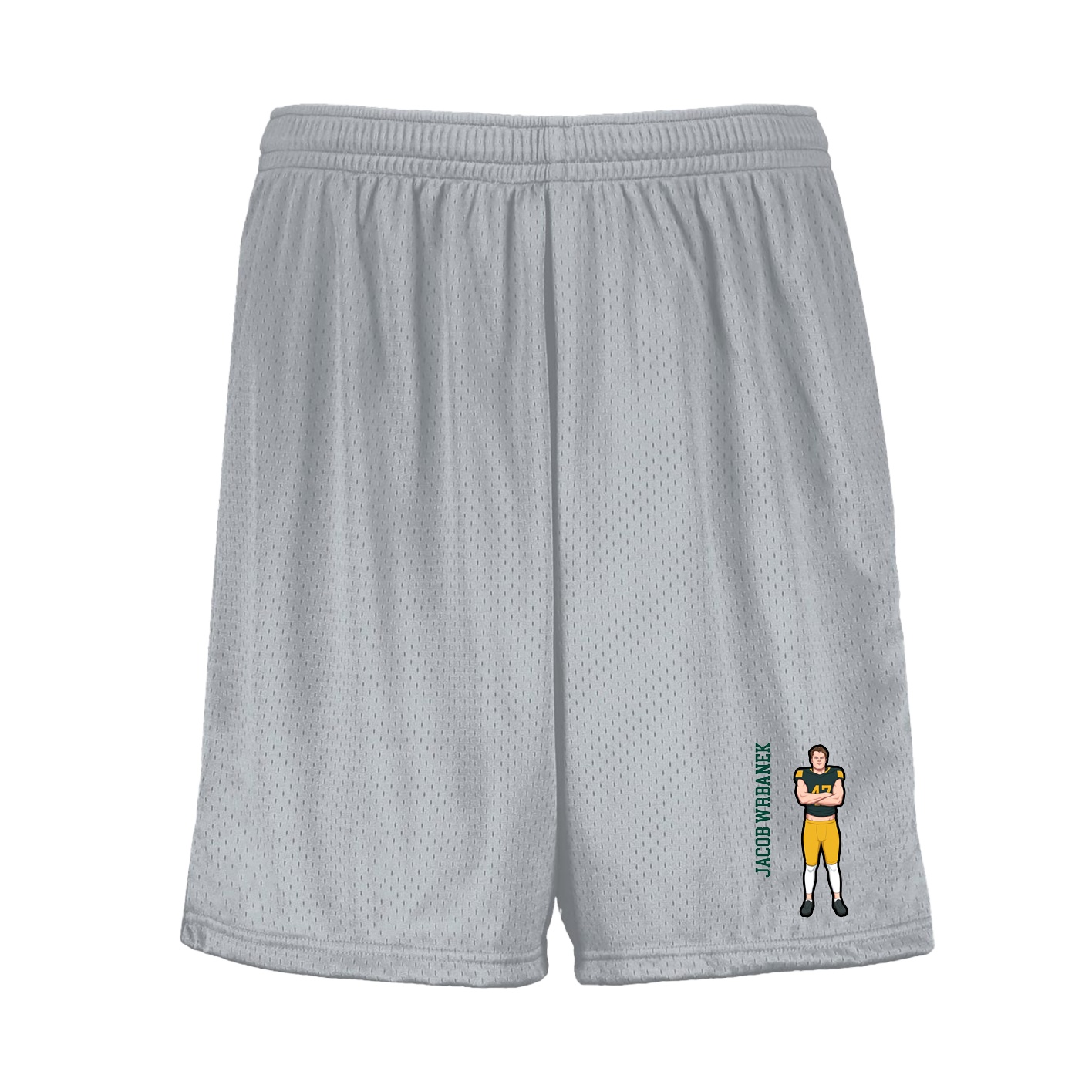 Shorts — Name Vertical in Silver
