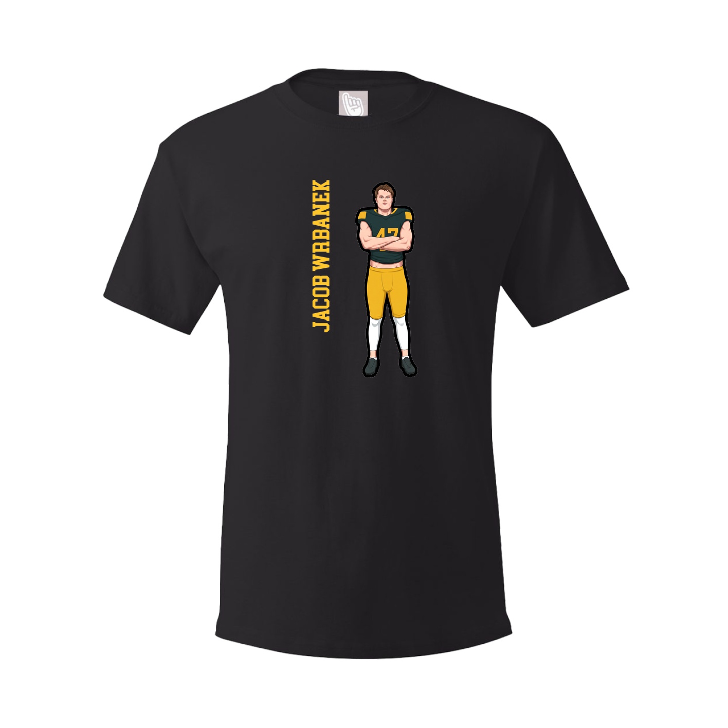 Tee — Name Vertical in Black