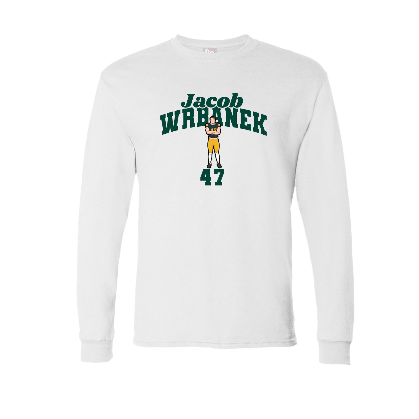 Long Sleeve Tee — Signature Arch in White