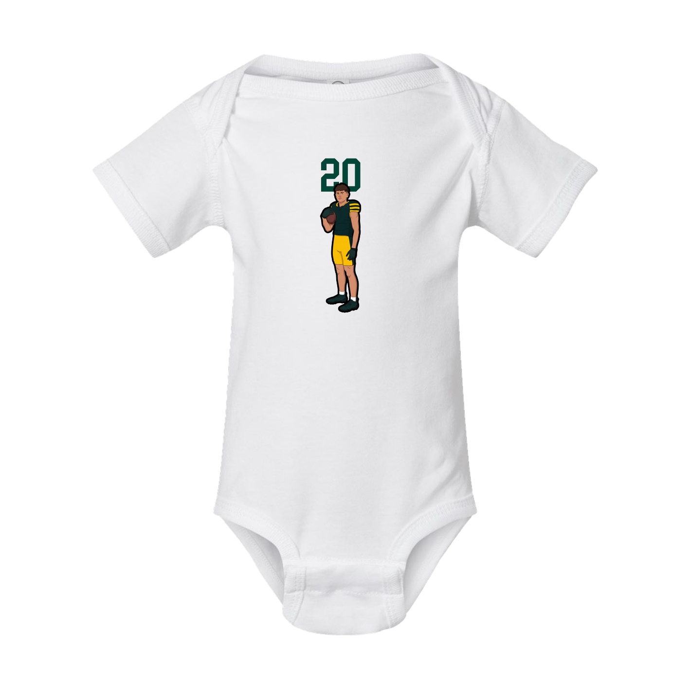 Baby Onesie — Number Top in White