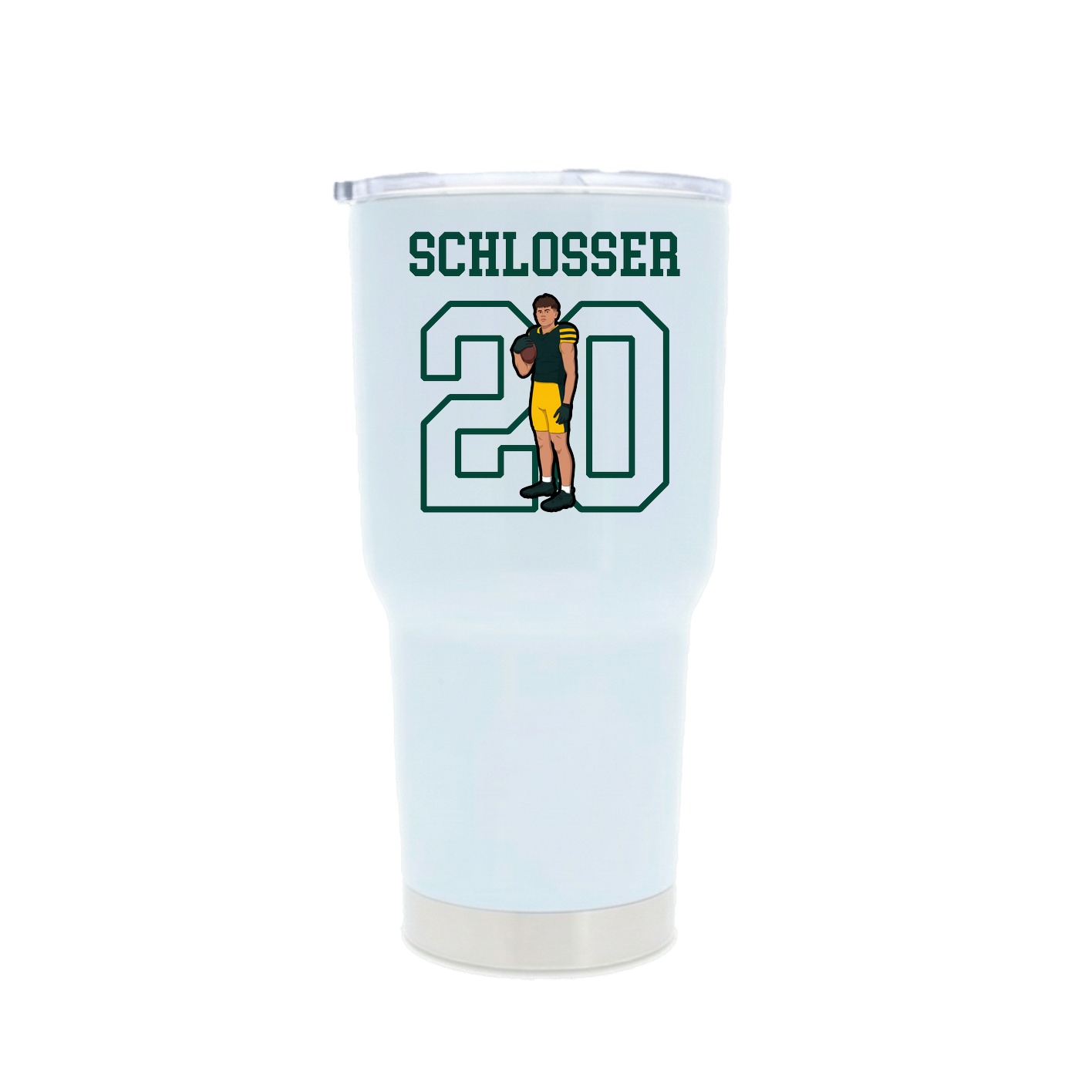 30oz Stainless Steel Tumbler — Shirsey in White