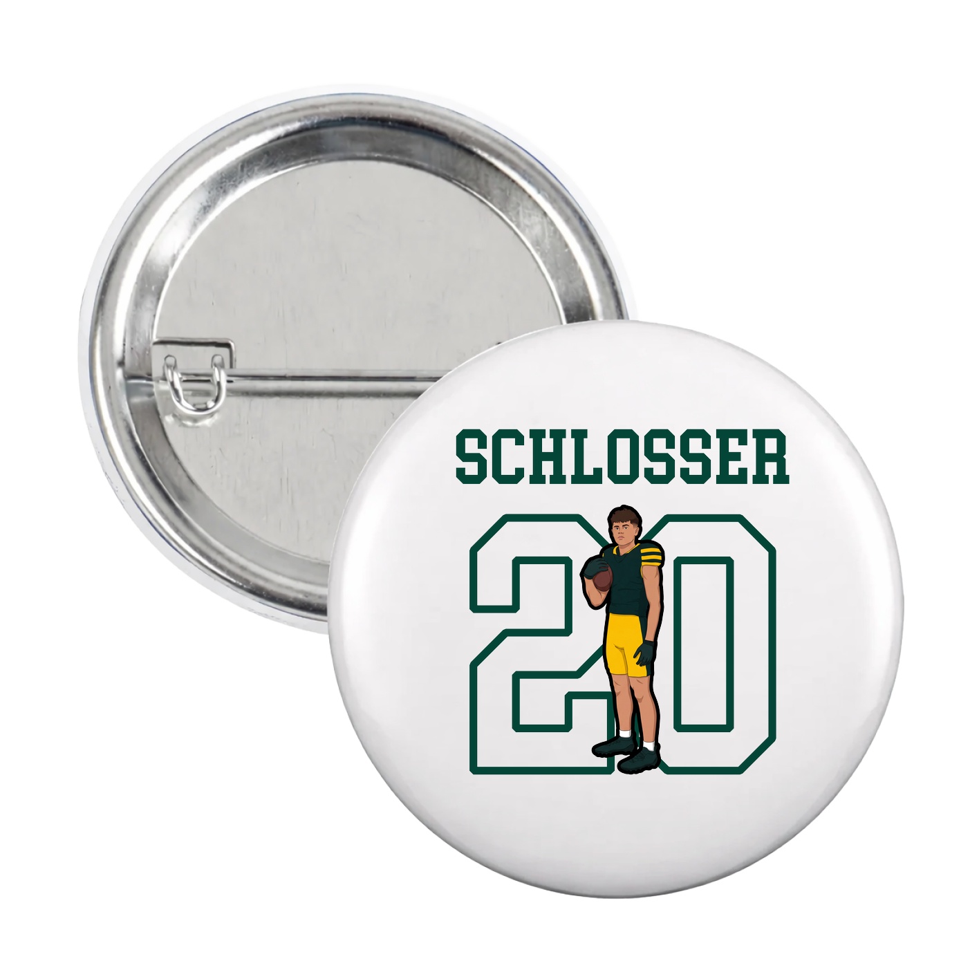 Game Day Button — Shirsey in White