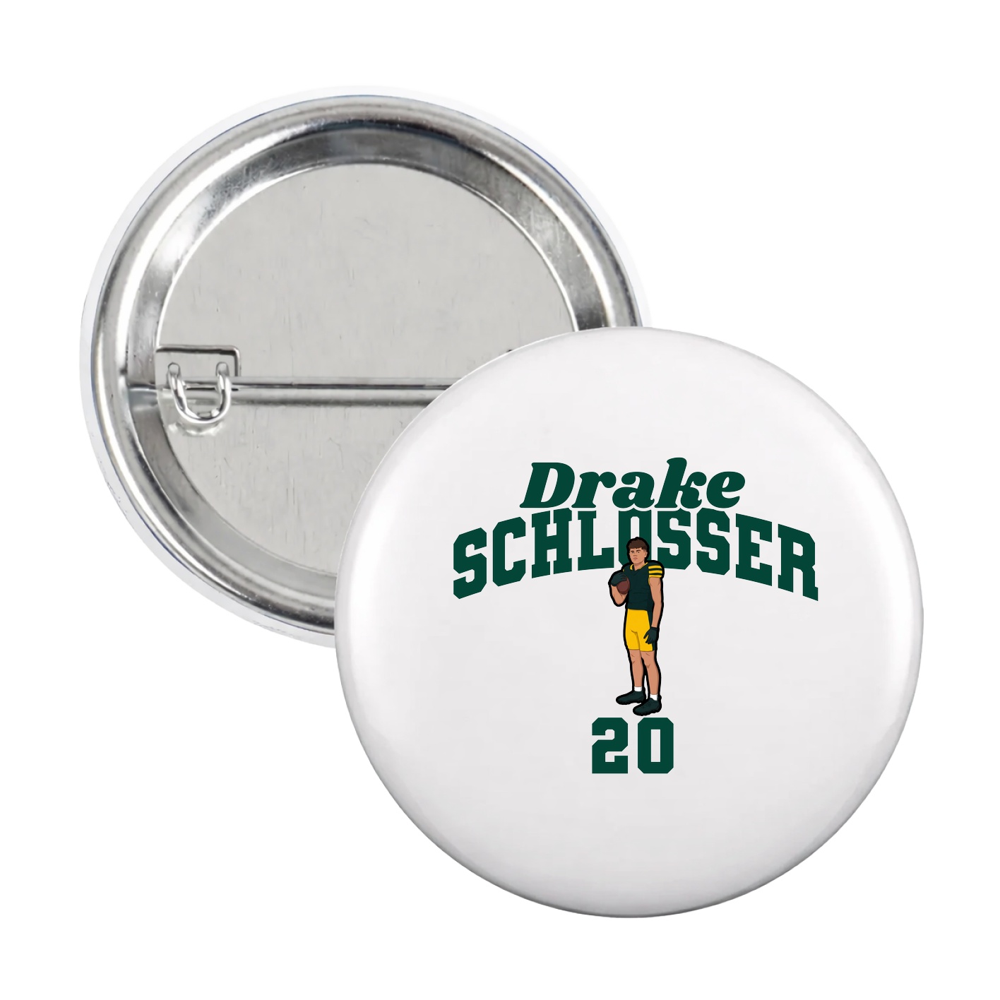 Game Day Button — Signature Arch in White