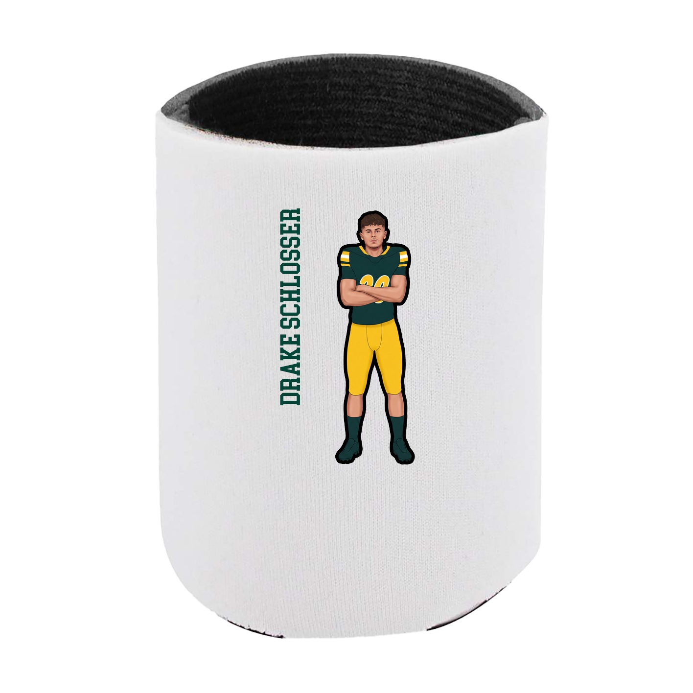 Can Holder — Name Vertical in White