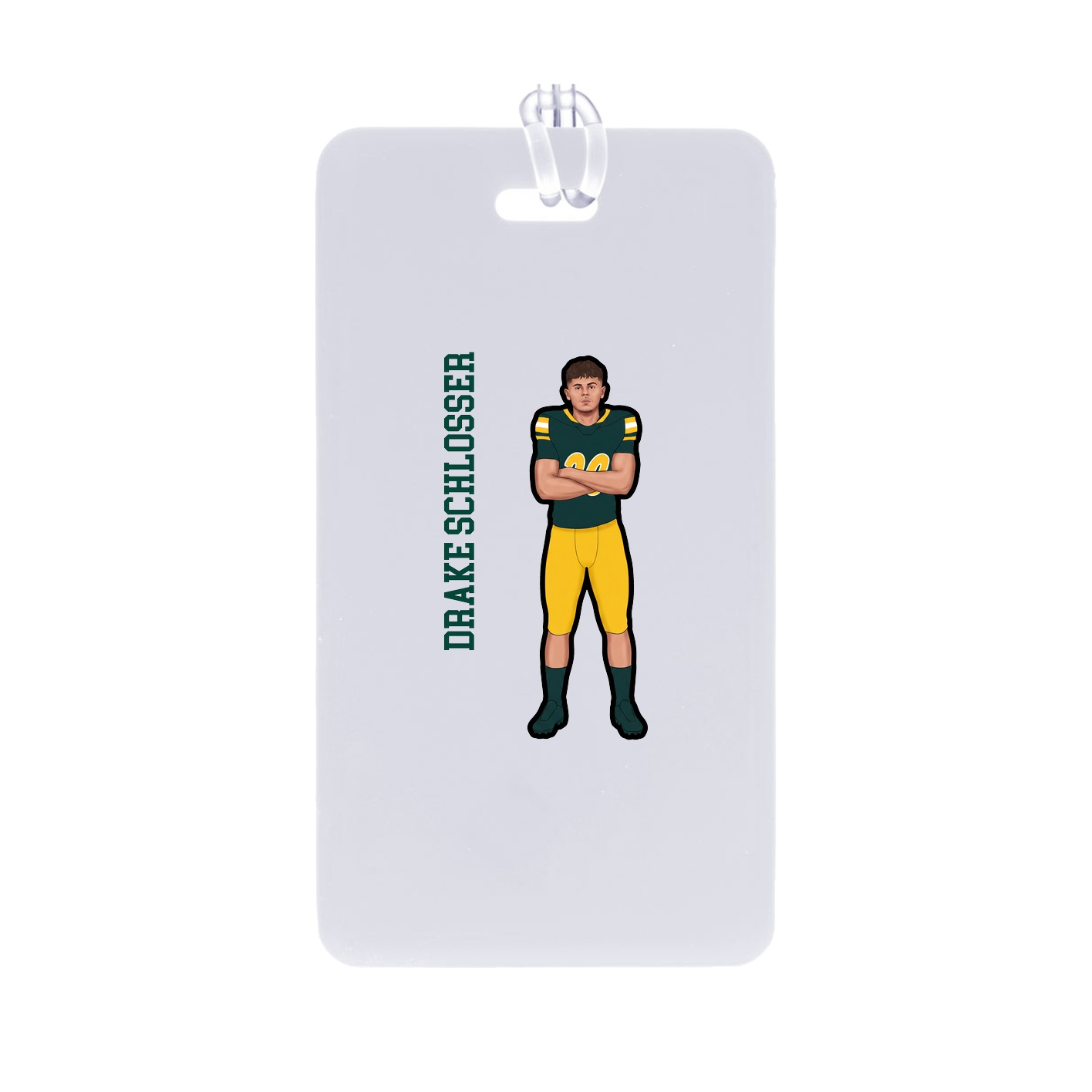 Bag Tag — Name Vertical in Classic