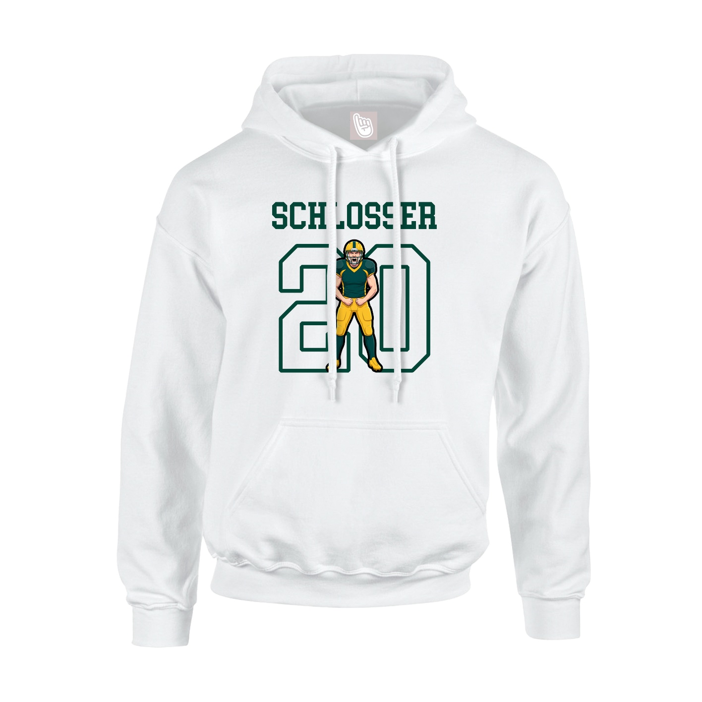 Hoodie — Shirsey in White