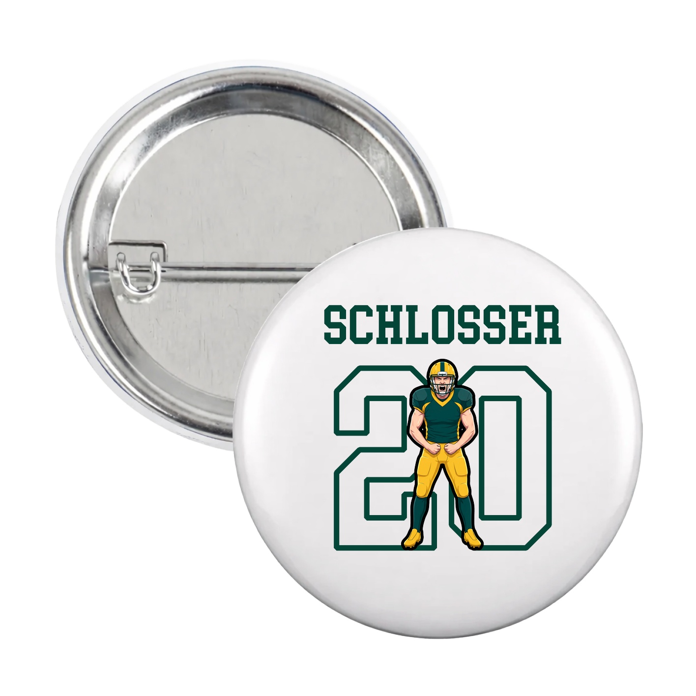 Game Day Button — Shirsey in White