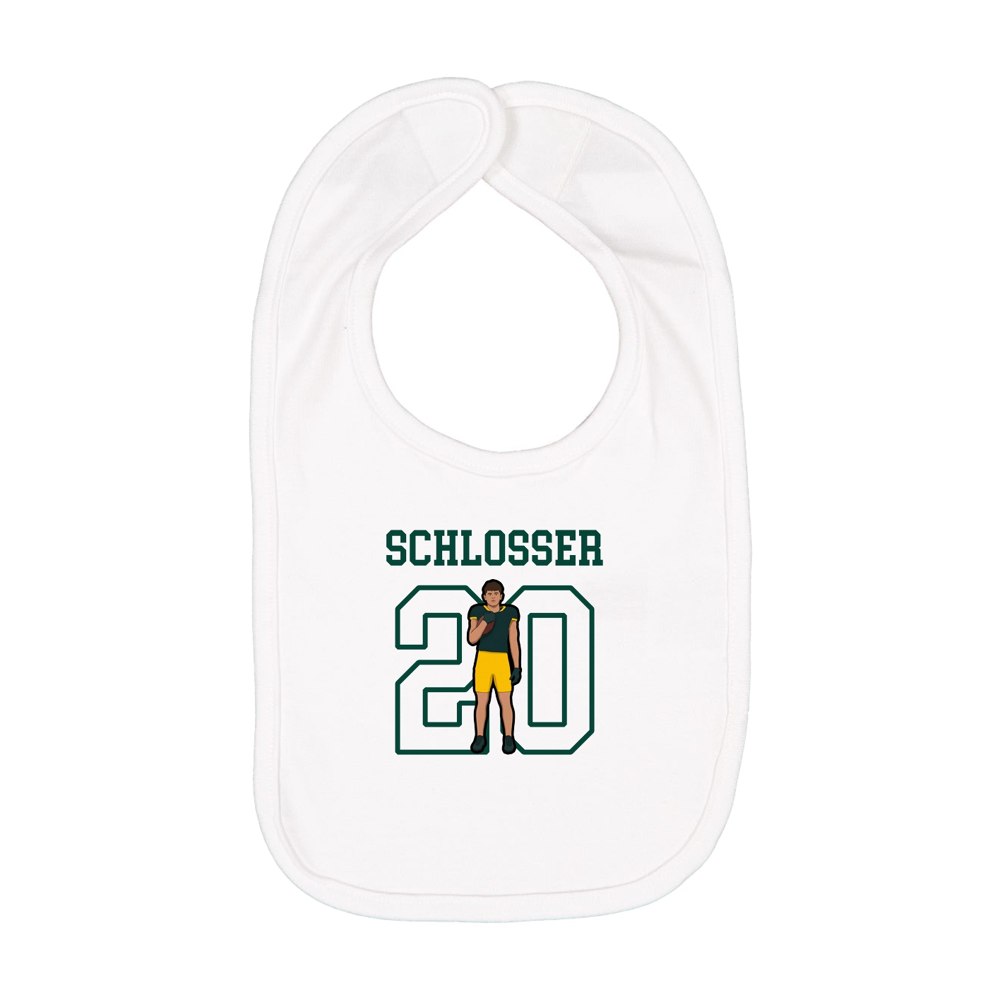 Infant Bib — Shirsey in White