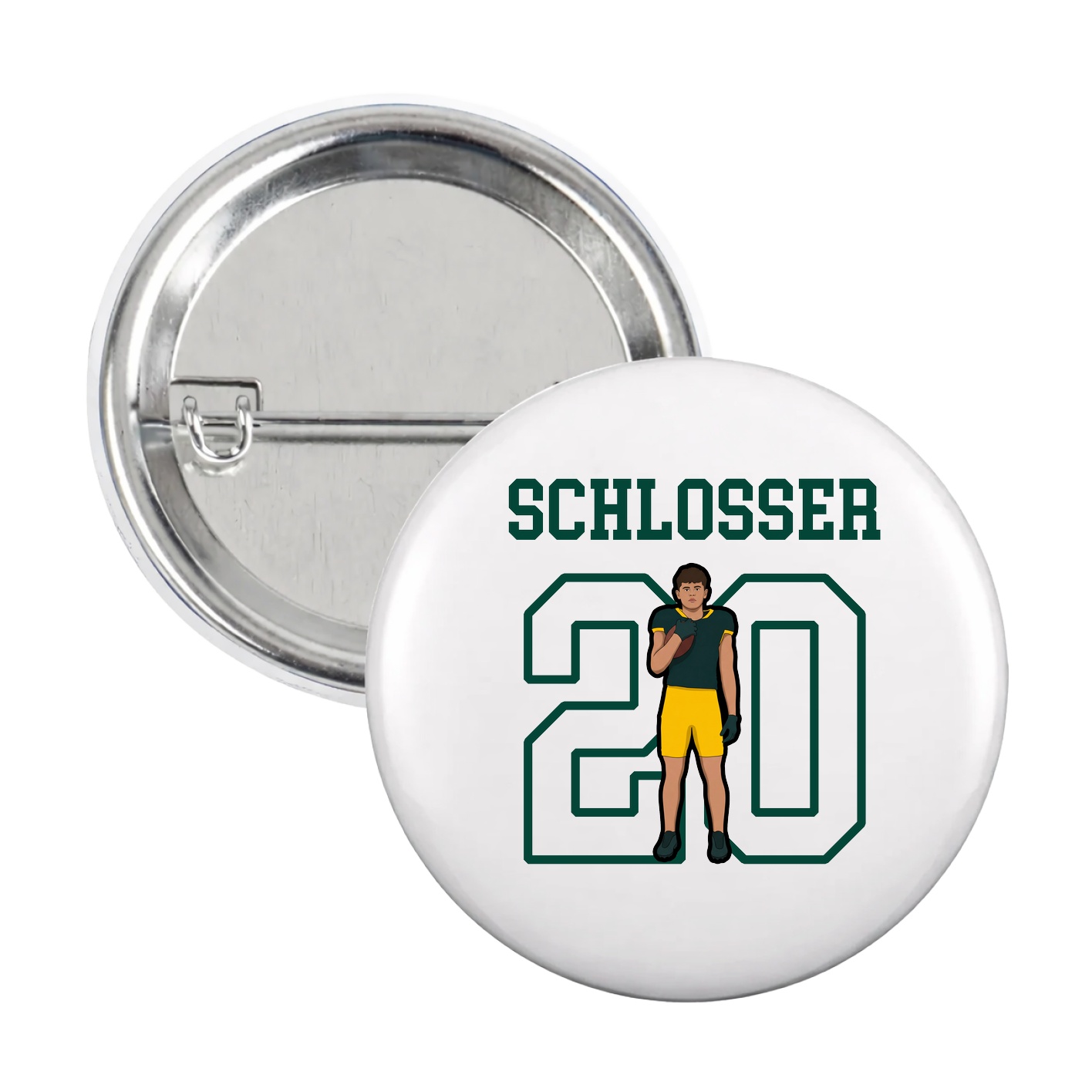Game Day Button — Shirsey in White