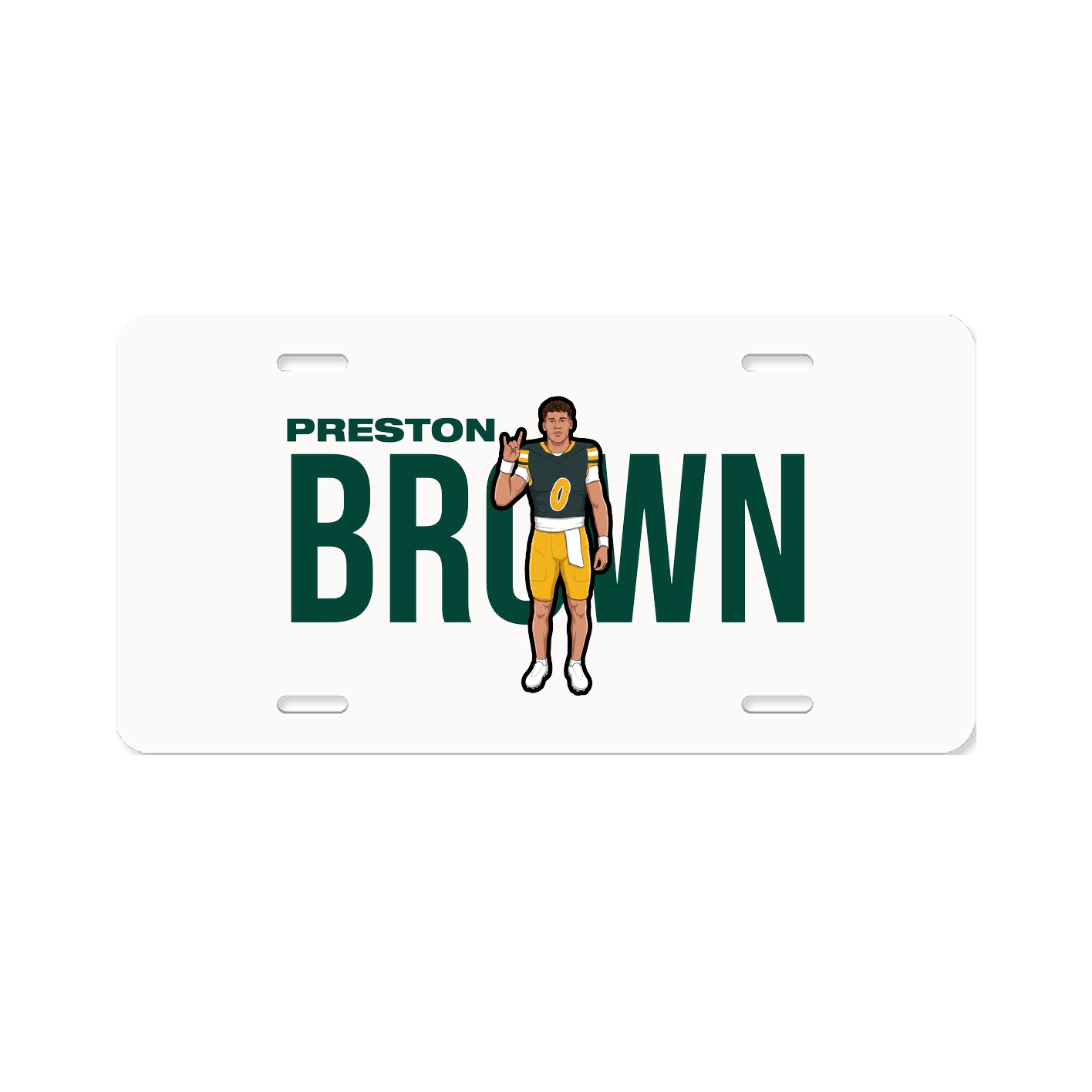 License Plate — Player Name in Classic
