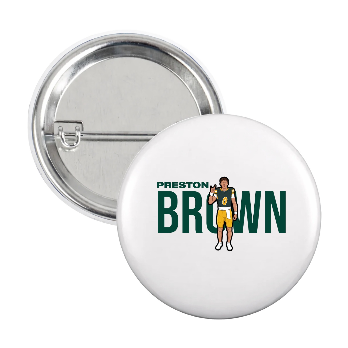 Game Day Button — Player Name in White