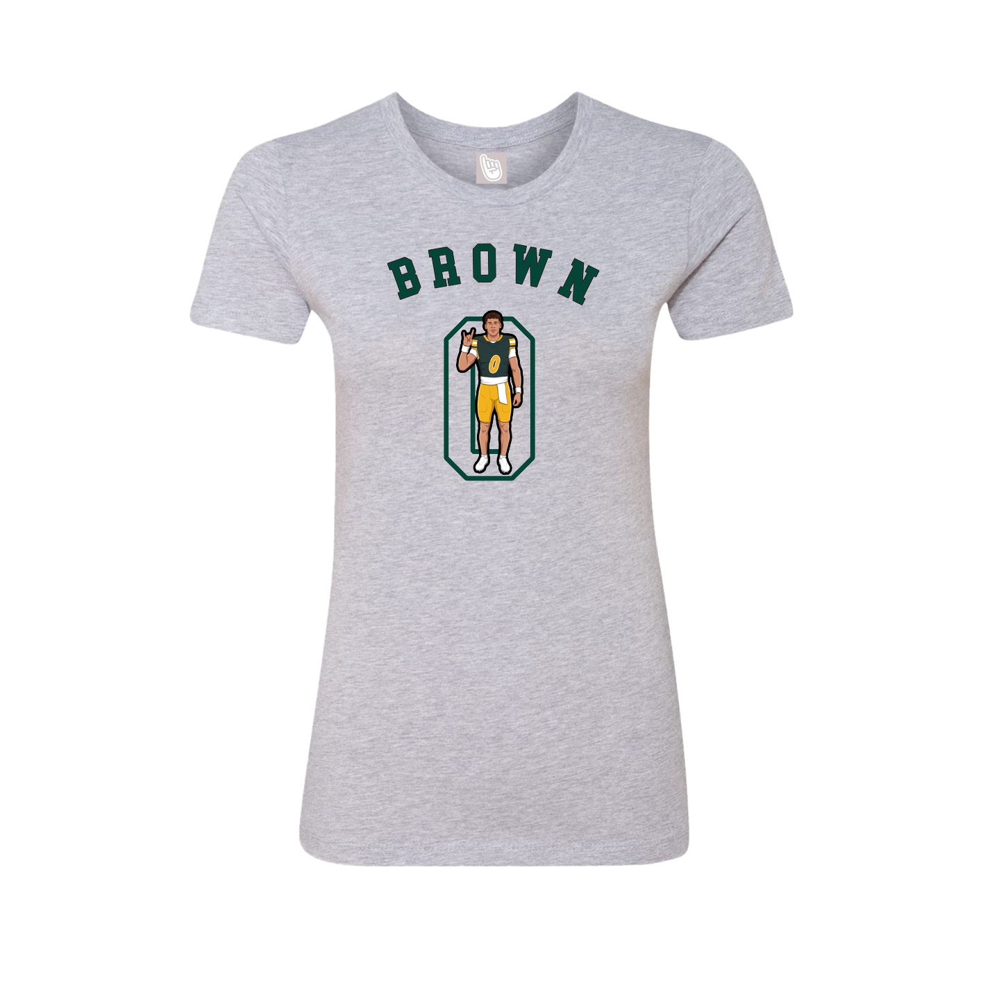 Fitted Women's Tee — Shirsey Arch in Grey