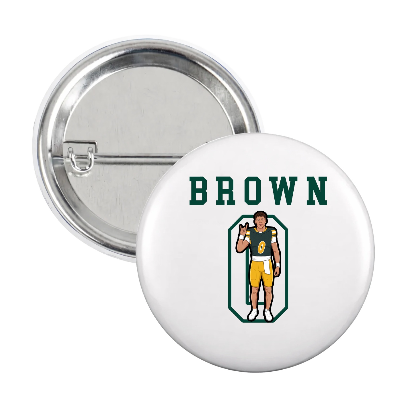 Game Day Button — Shirsey in White
