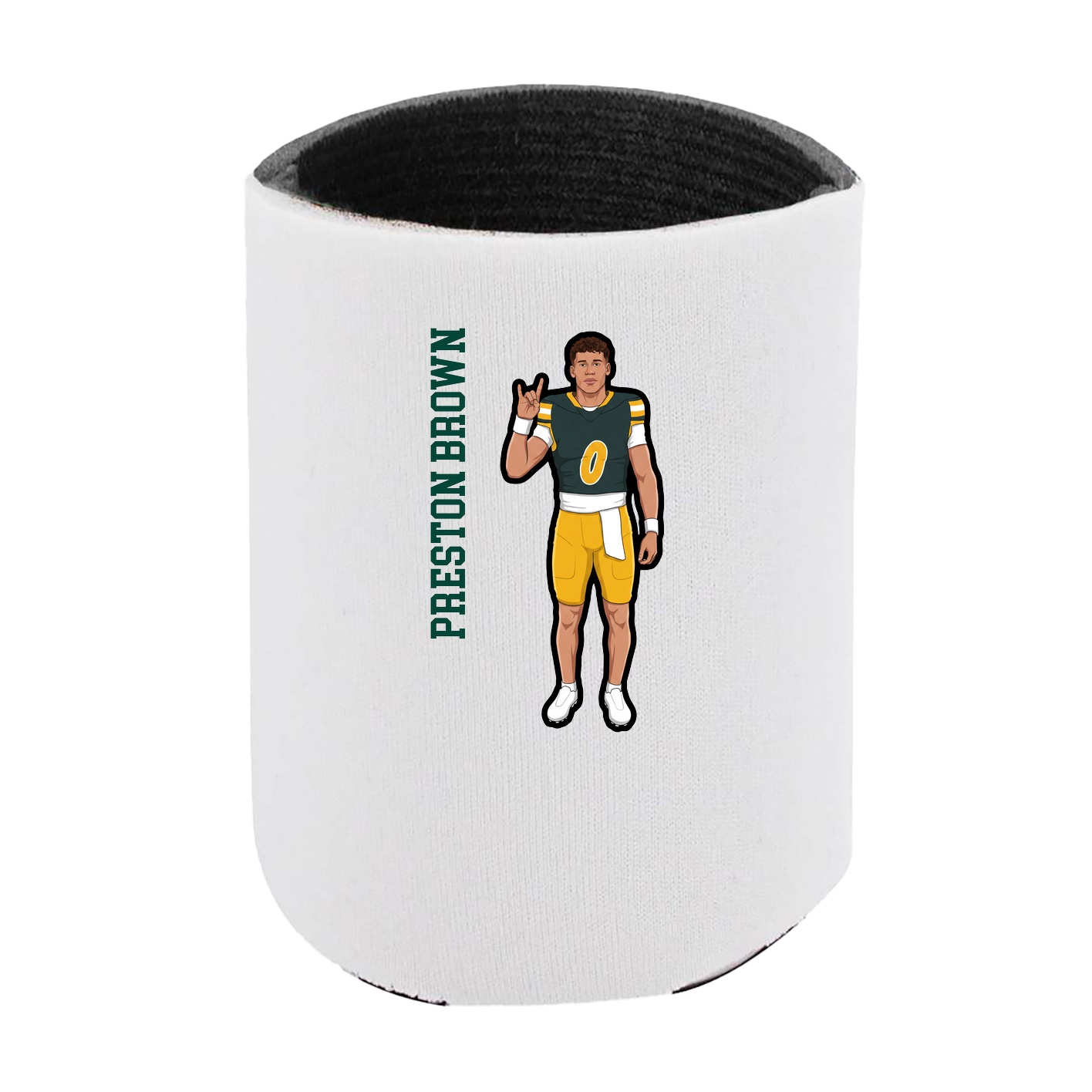 Can Holder — Name Vertical in White