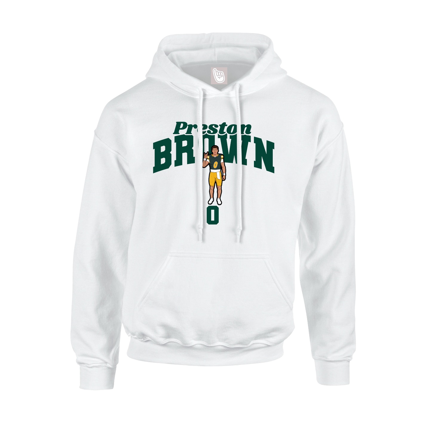 Hoodie — Signature Arch in White