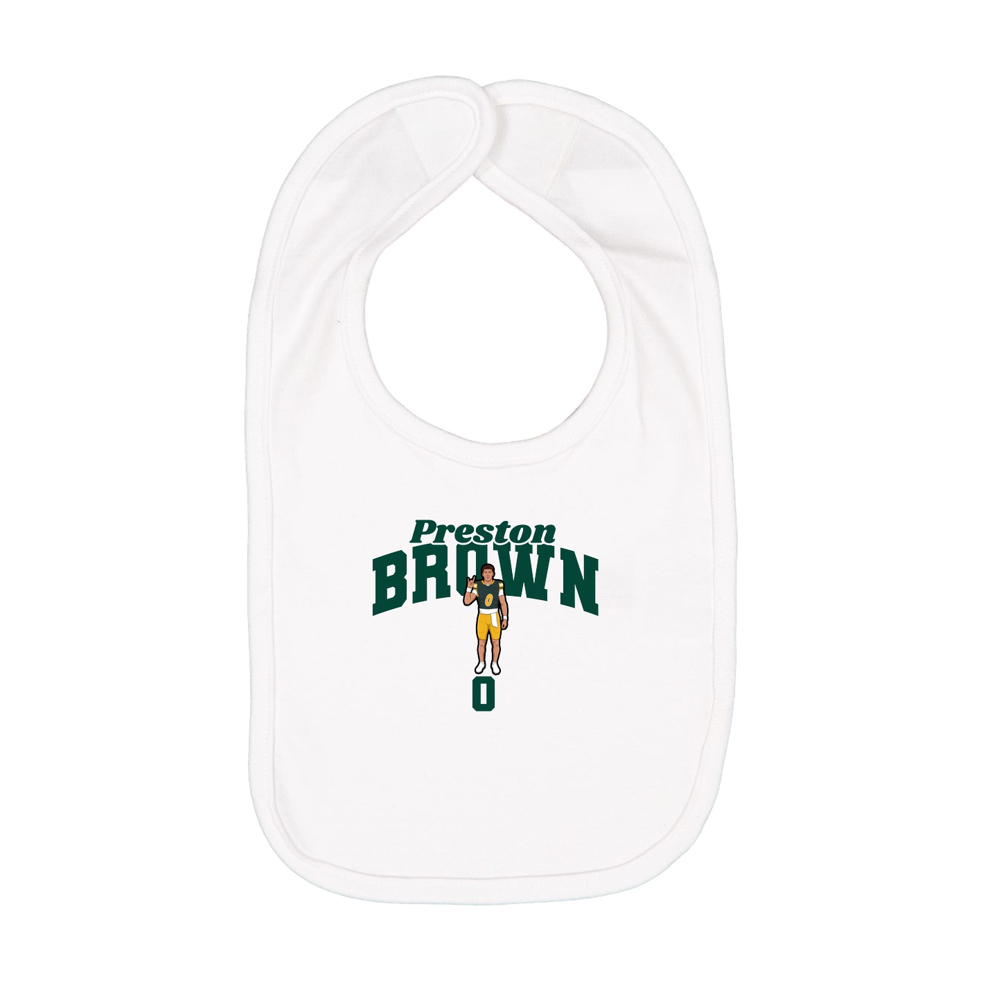 Infant Bib — Signature Arch in White