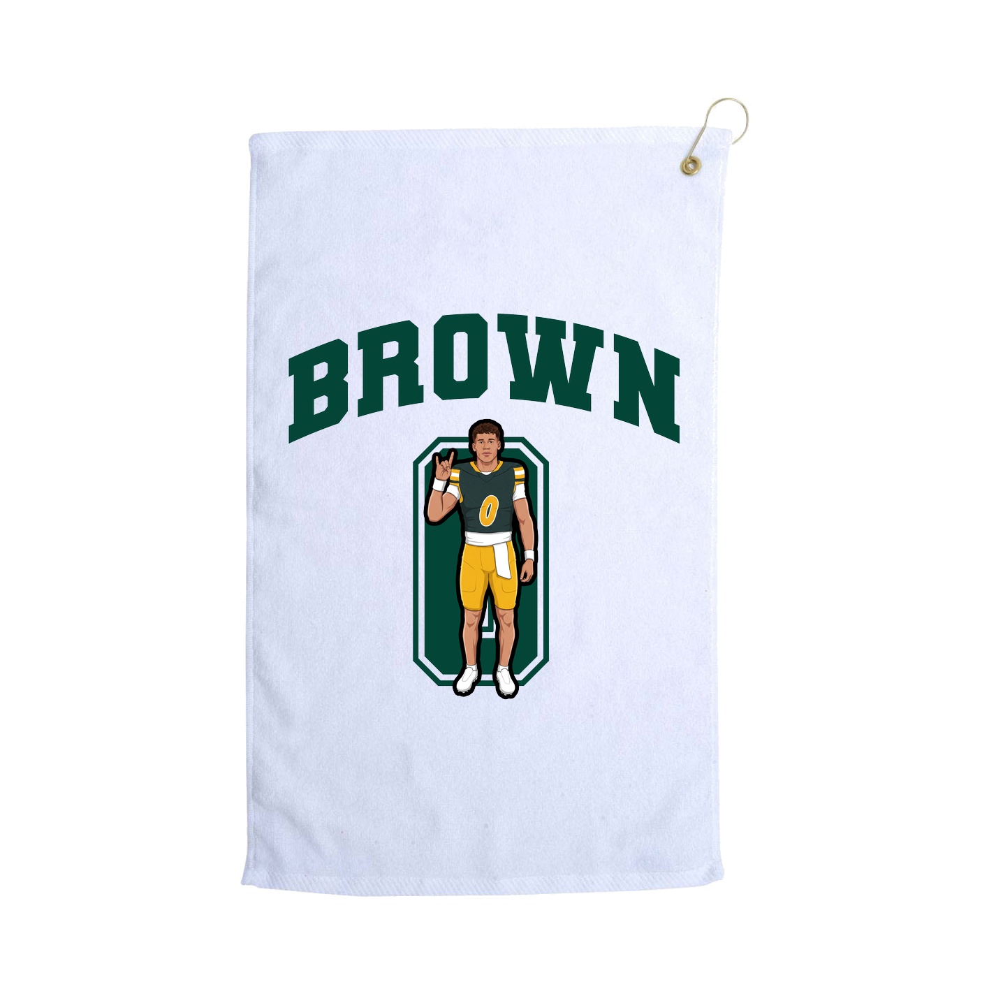 Golf Towel — Number in White