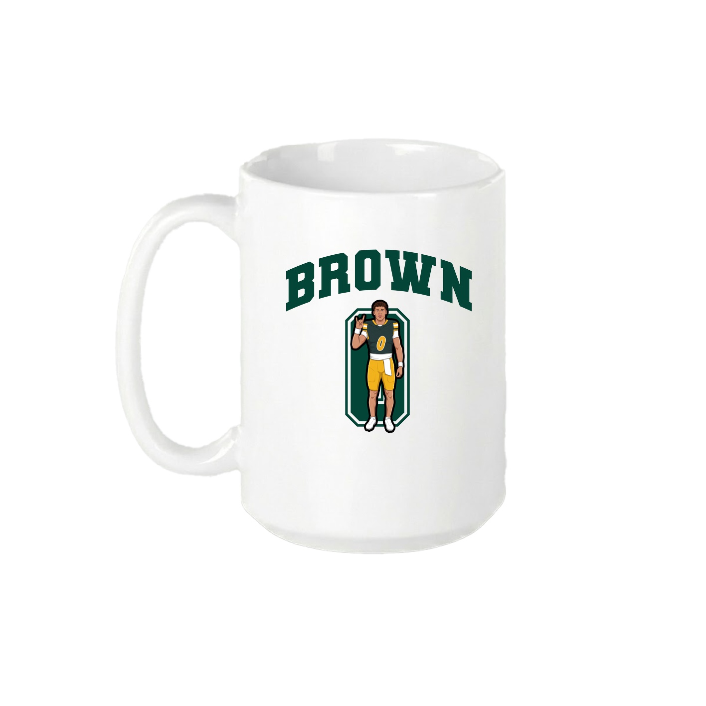 15oz Coffee Mug — Number in White
