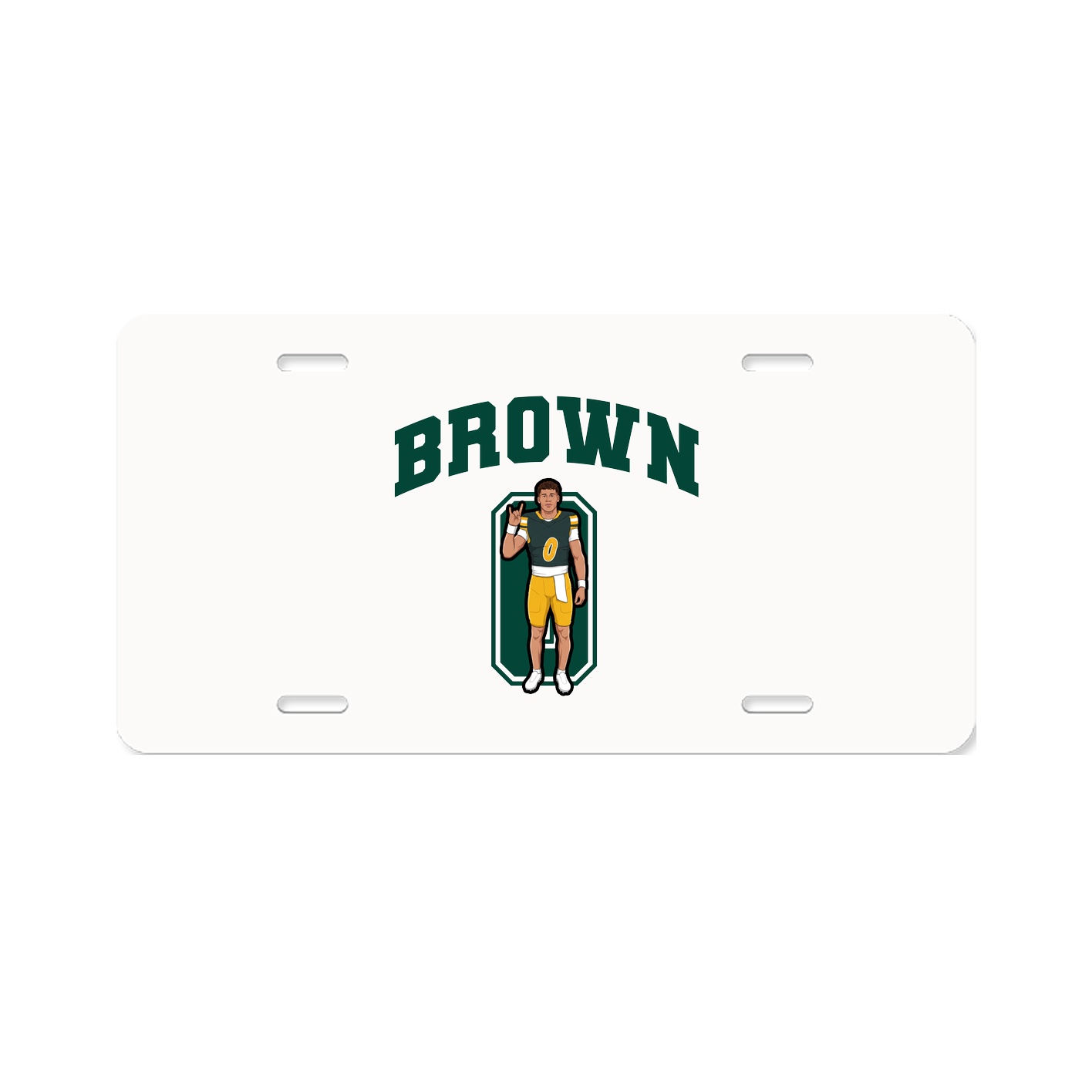 License Plate — Number in Classic