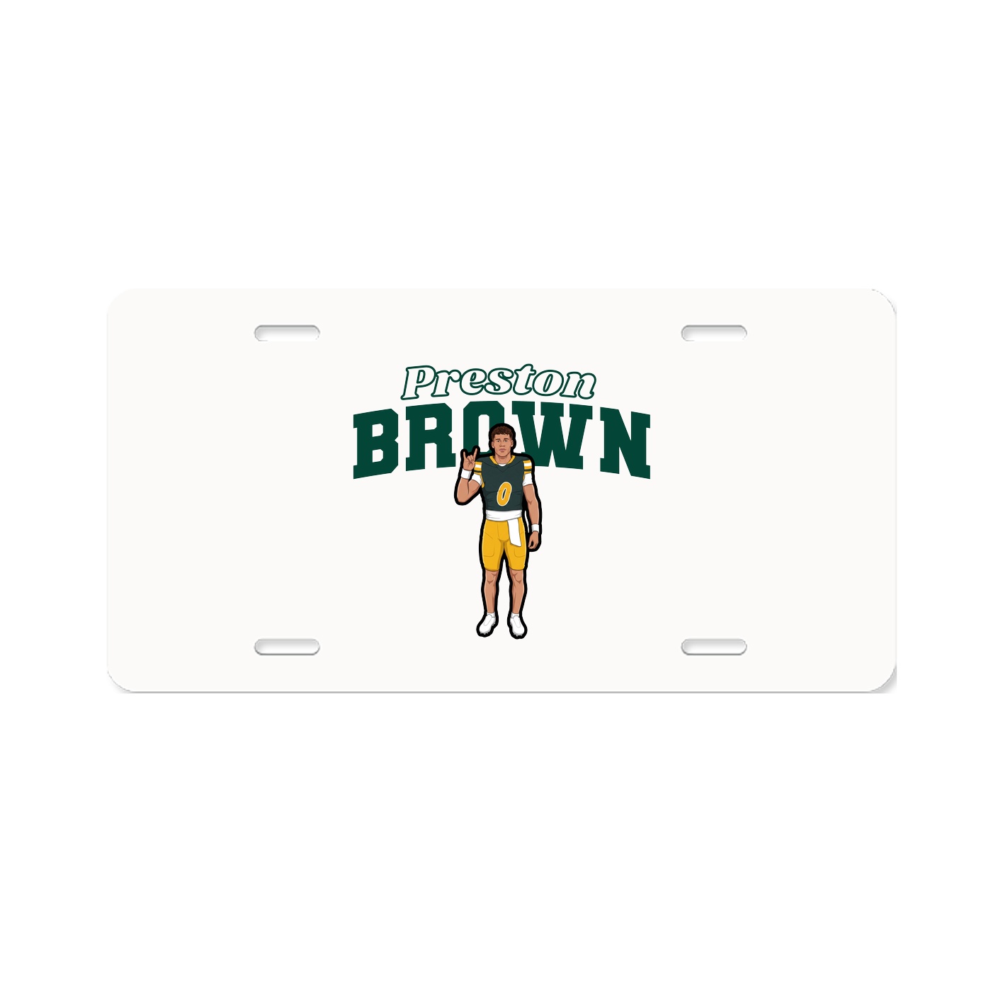License Plate — Name Arch in Classic